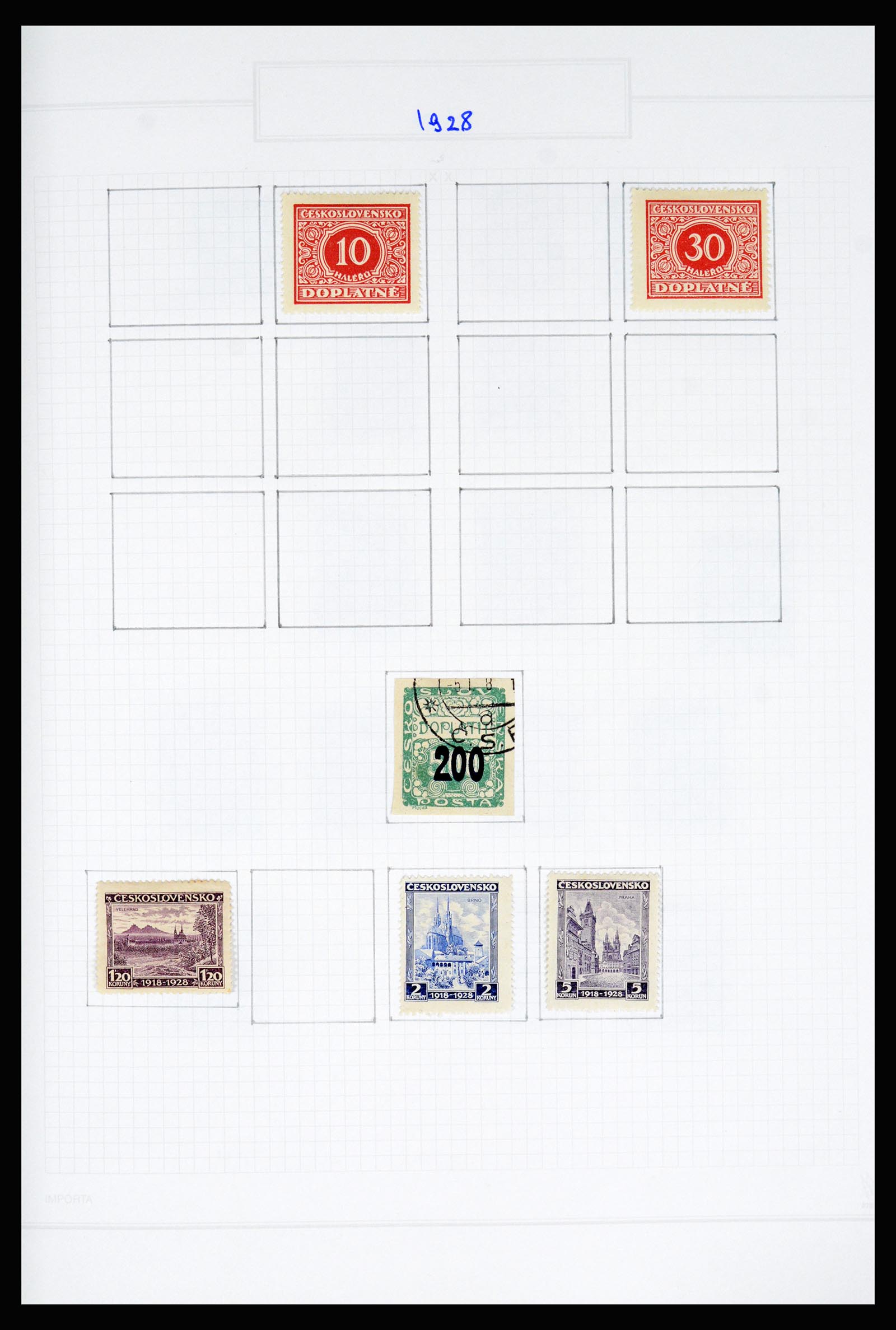 37096 026 - Postzegelverzameling 37096 Tsjechoslowakije 1918-2018.