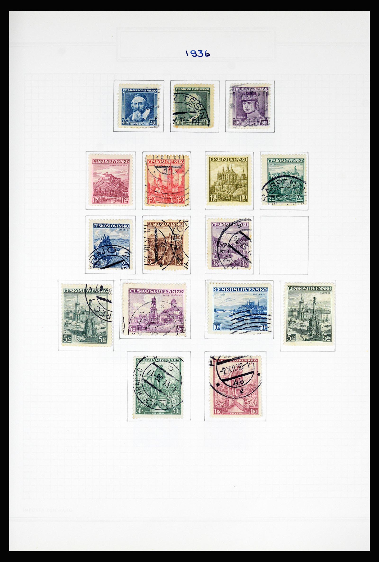 37096 040 - Postzegelverzameling 37096 Tsjechoslowakije 1918-2018.