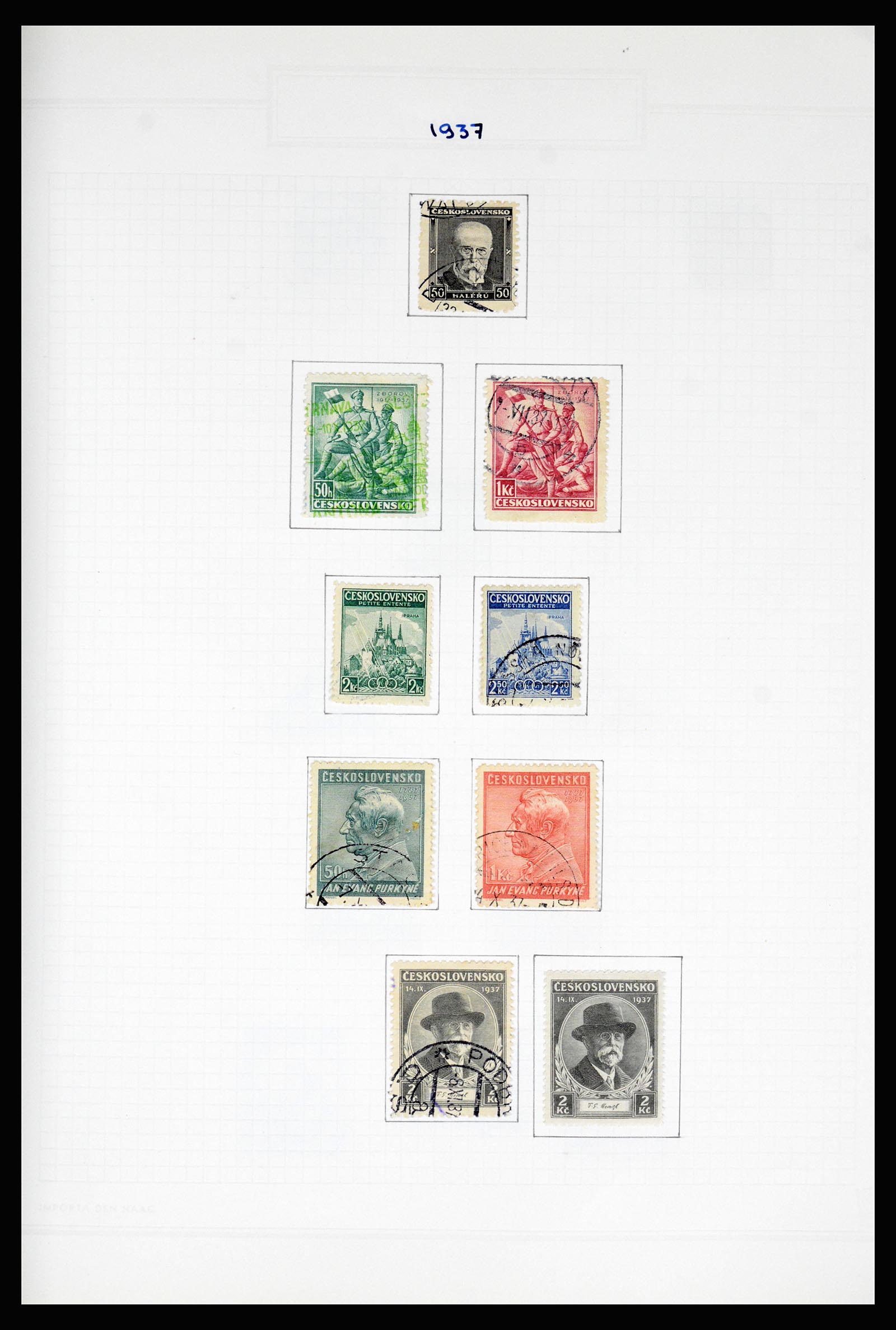 37096 043 - Postzegelverzameling 37096 Tsjechoslowakije 1918-2018.