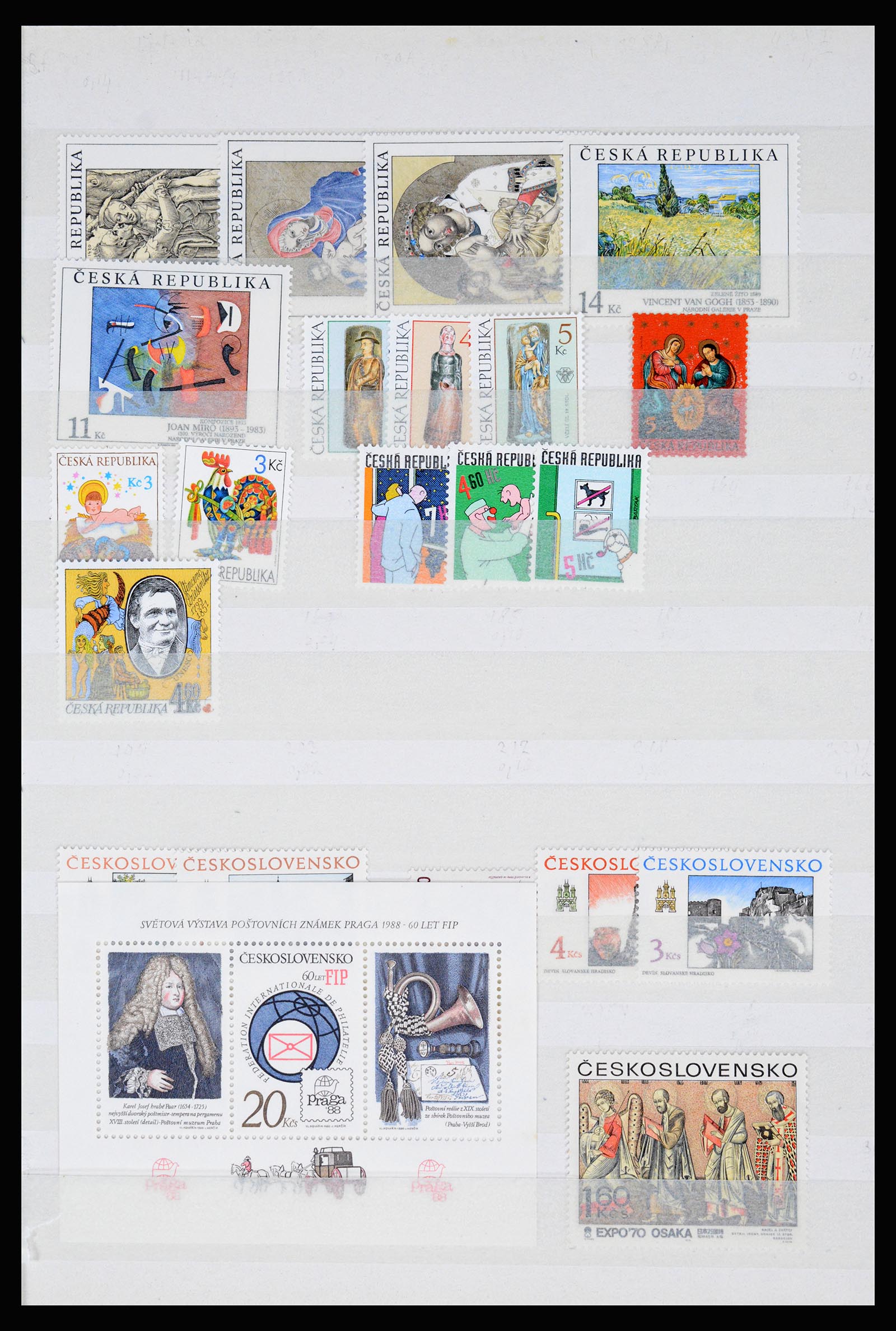 37096 836 - Stamp collection 37096 Czechoslovakia 1918-2018.