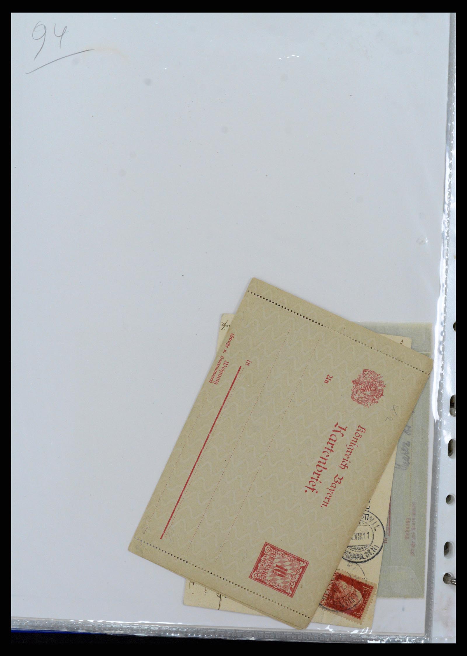 37097 182 - Stamp collection 37097 Bavaria postal stationeries 1870-1920.
