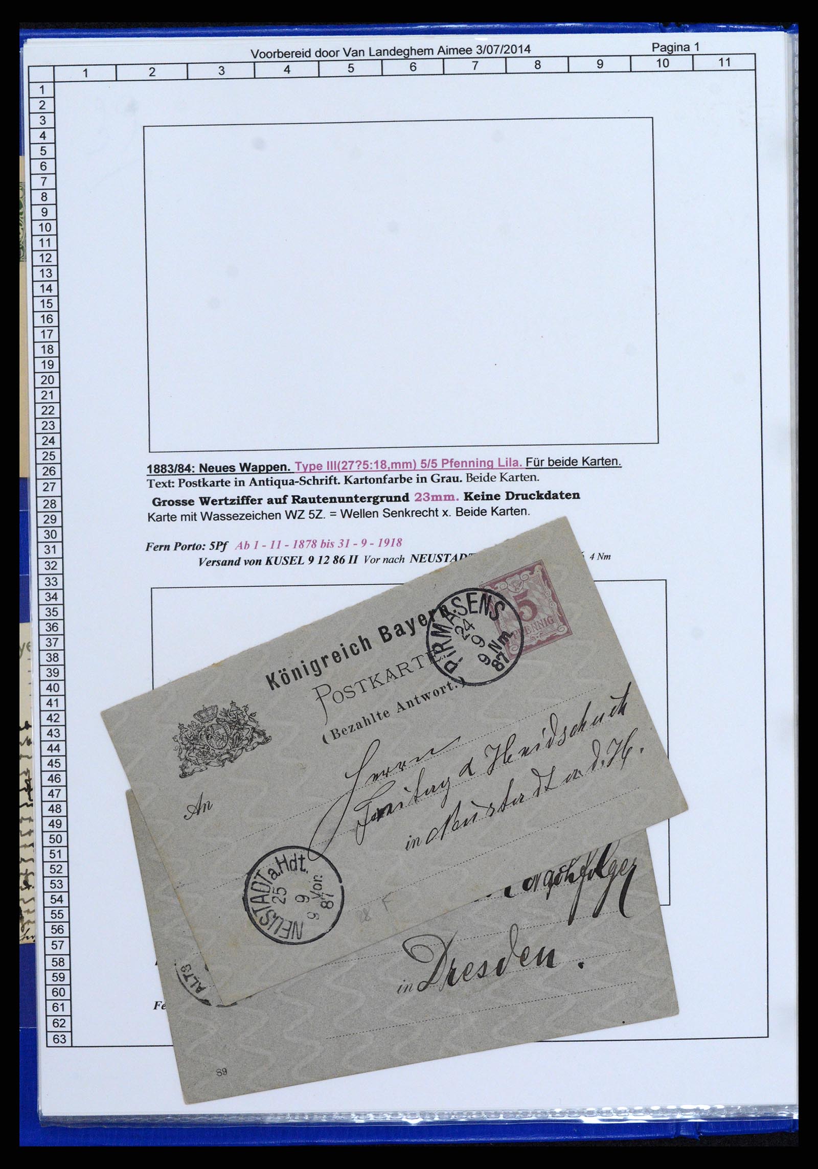 37097 192 - Postzegelverzameling 37097 Beieren postwaardestukken 1870-1920.