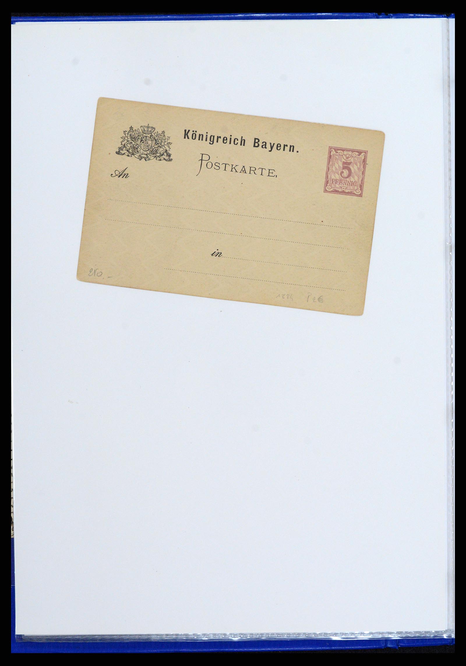37097 193 - Postzegelverzameling 37097 Beieren postwaardestukken 1870-1920.