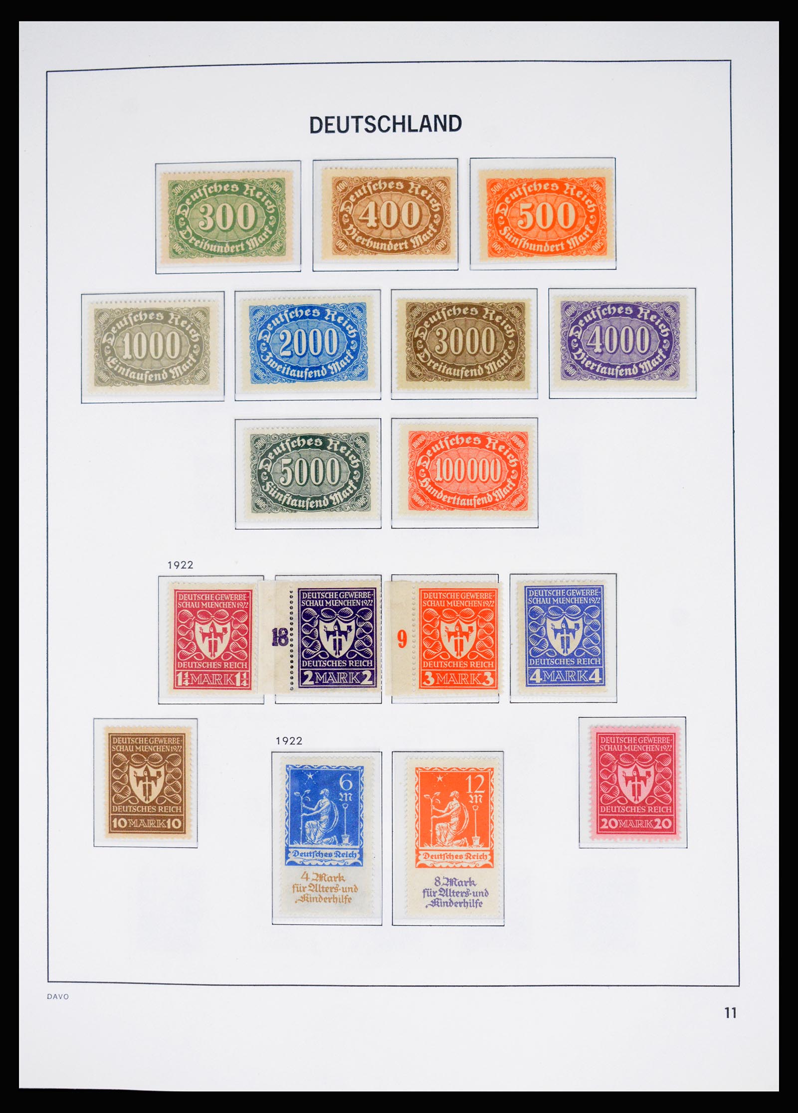 37099 010 - Postzegelverzameling 37099 Duitse Rijk 1880-1945.