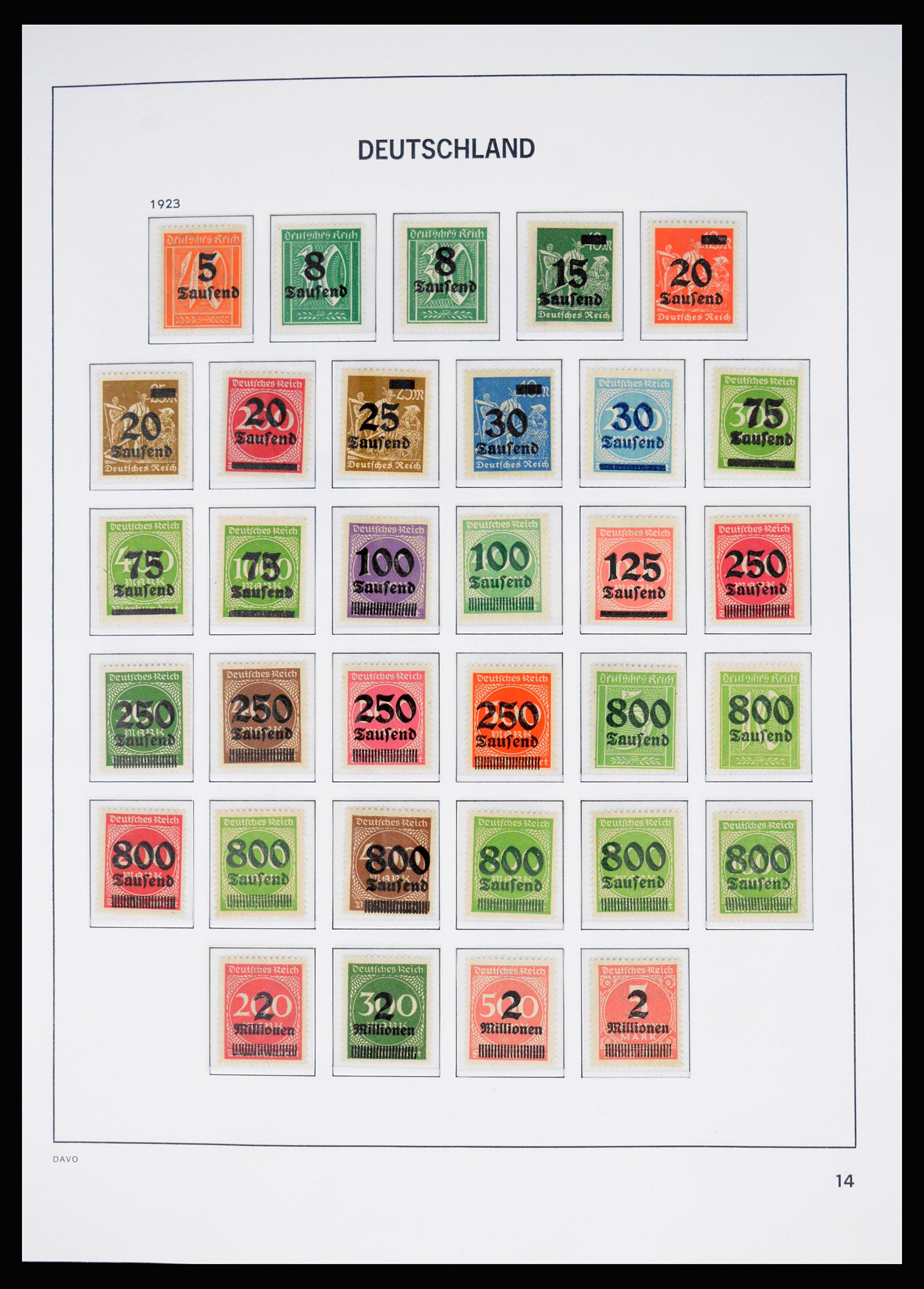 37099 012 - Postzegelverzameling 37099 Duitse Rijk 1880-1945.