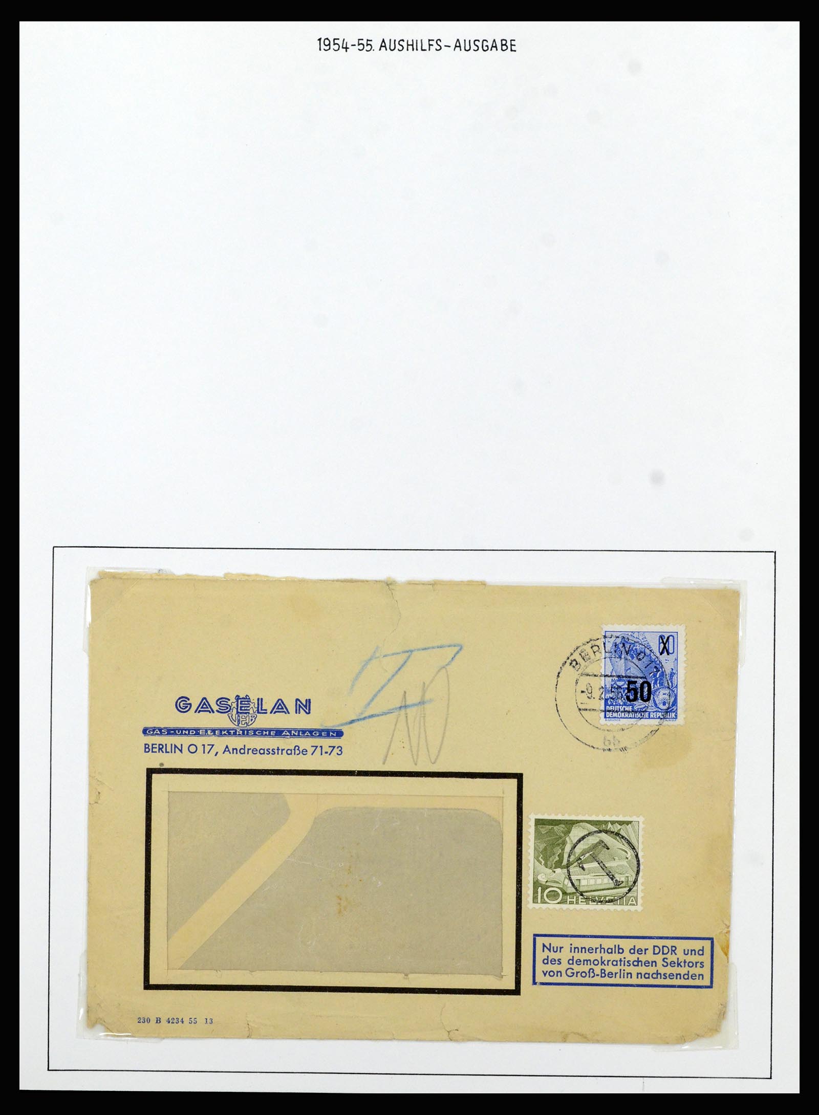 37101 004 - Postzegelverzameling 37101 DDR 1954-1960.