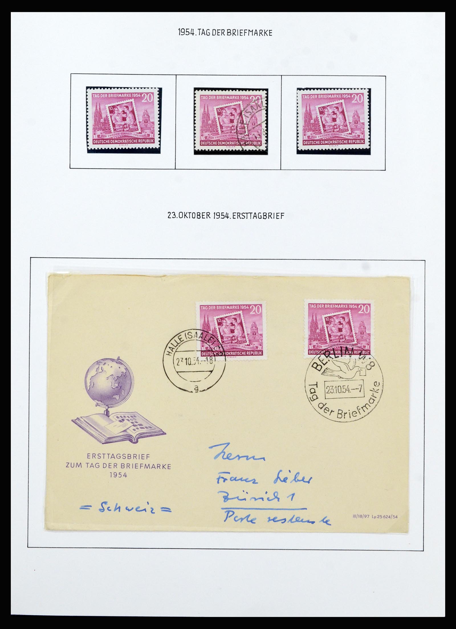 37101 006 - Postzegelverzameling 37101 DDR 1954-1960.