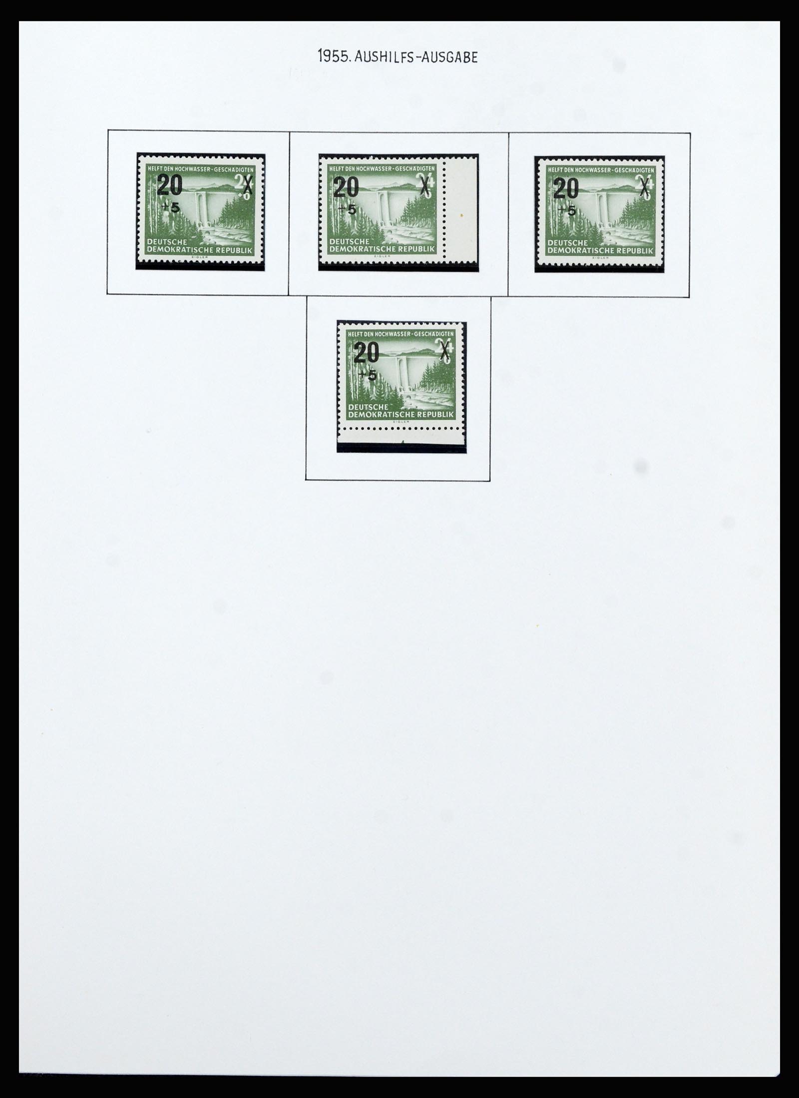 37101 011 - Postzegelverzameling 37101 DDR 1954-1960.
