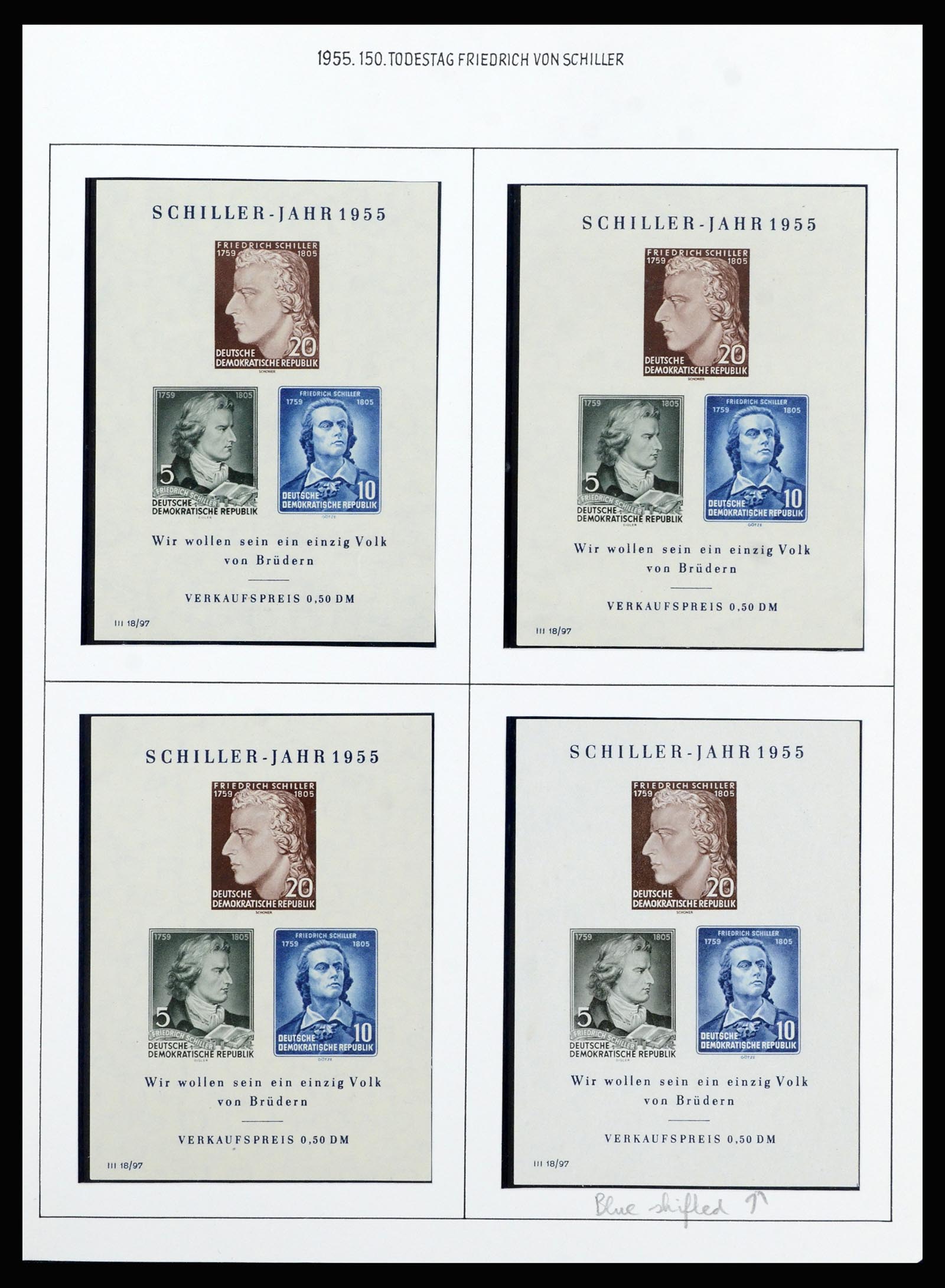 37101 018 - Stamp collection 37101 GDR 1954-1960.