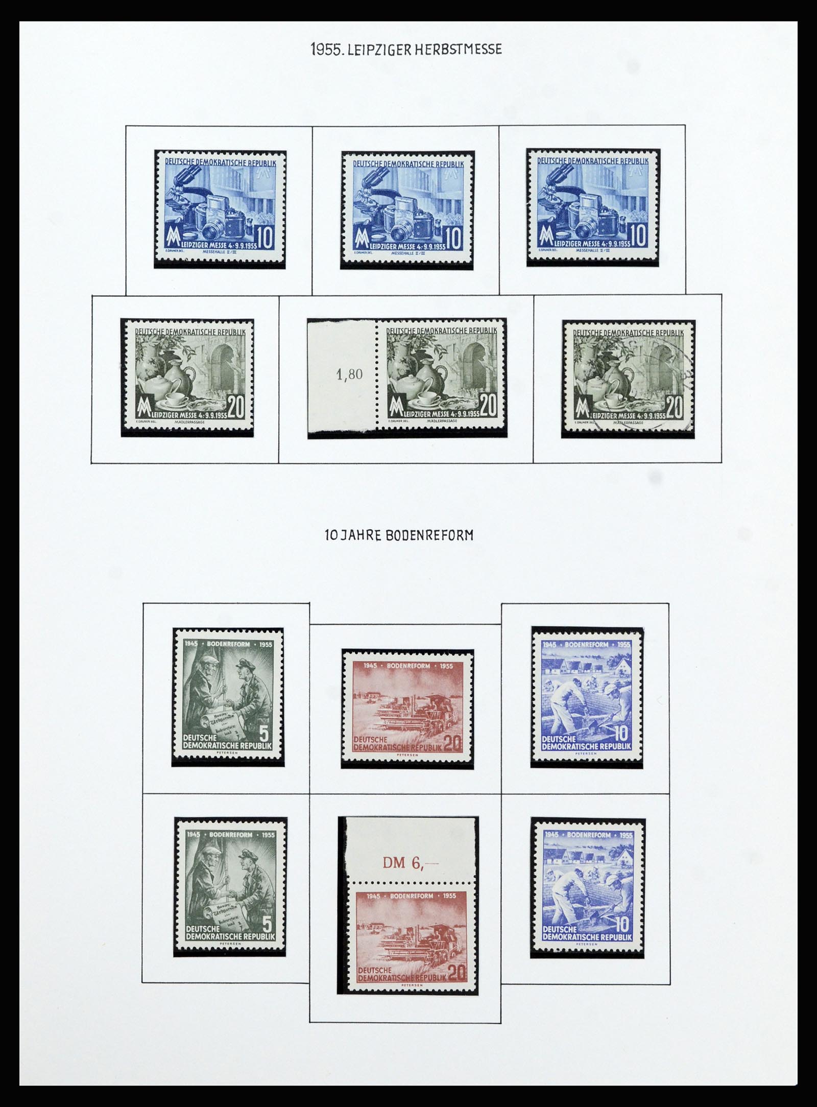 37101 020 - Stamp collection 37101 GDR 1954-1960.