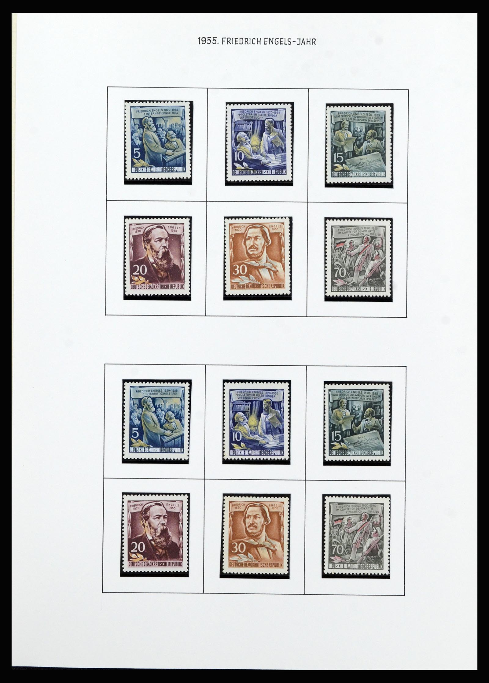 37101 022 - Stamp collection 37101 GDR 1954-1960.
