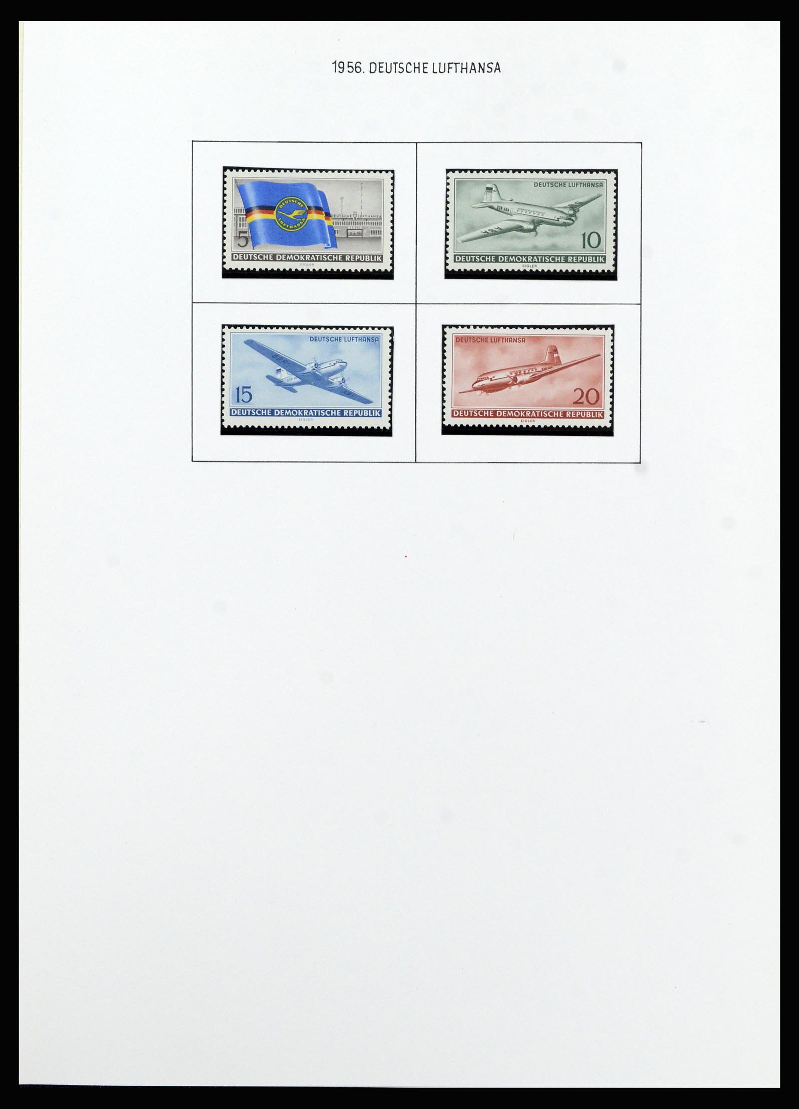 37101 027 - Stamp collection 37101 GDR 1954-1960.