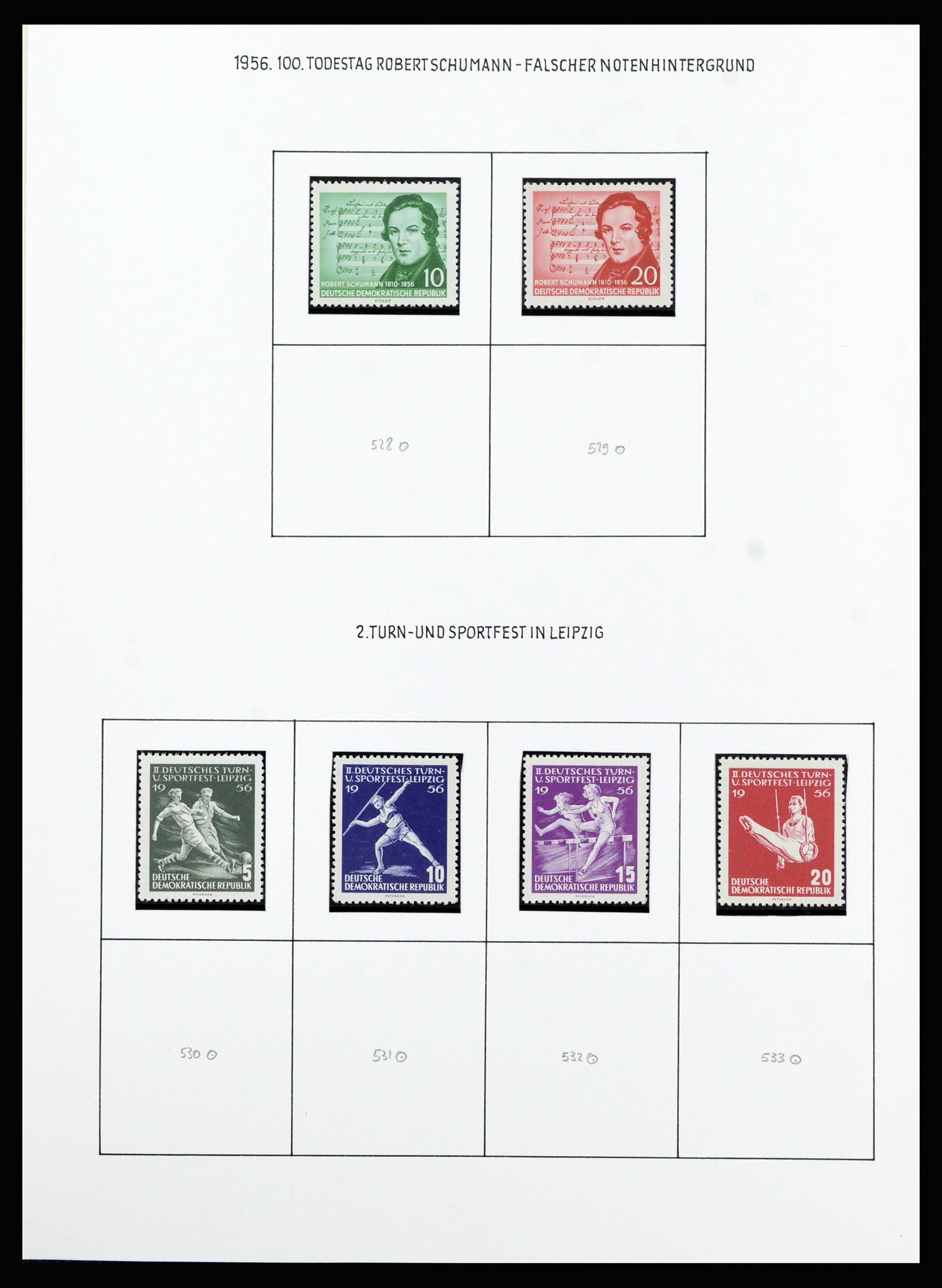 37101 033 - Postzegelverzameling 37101 DDR 1954-1960.