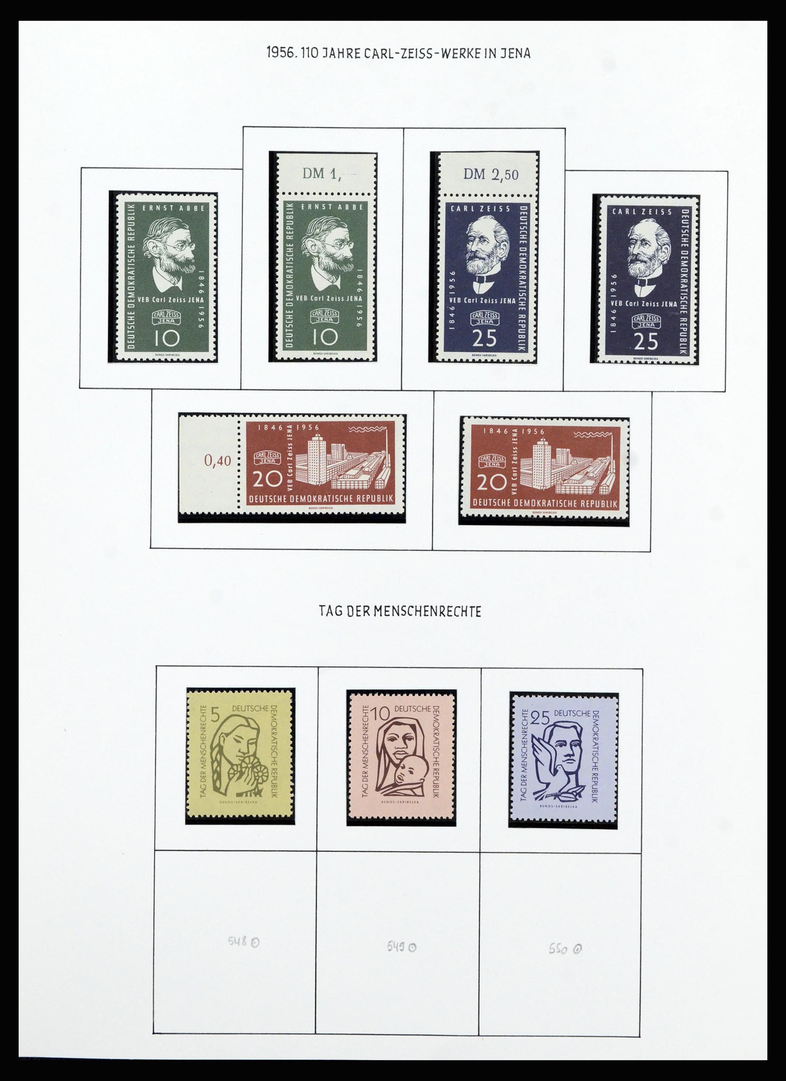 37101 037 - Postzegelverzameling 37101 DDR 1954-1960.
