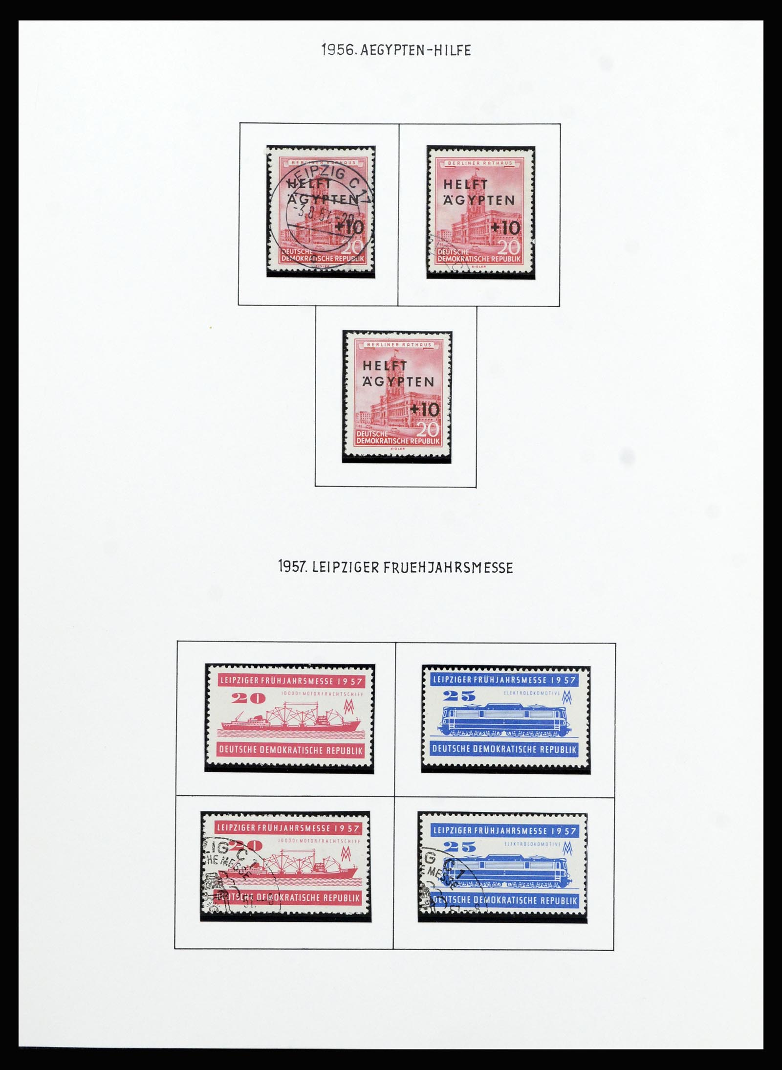 37101 041 - Postzegelverzameling 37101 DDR 1954-1960.