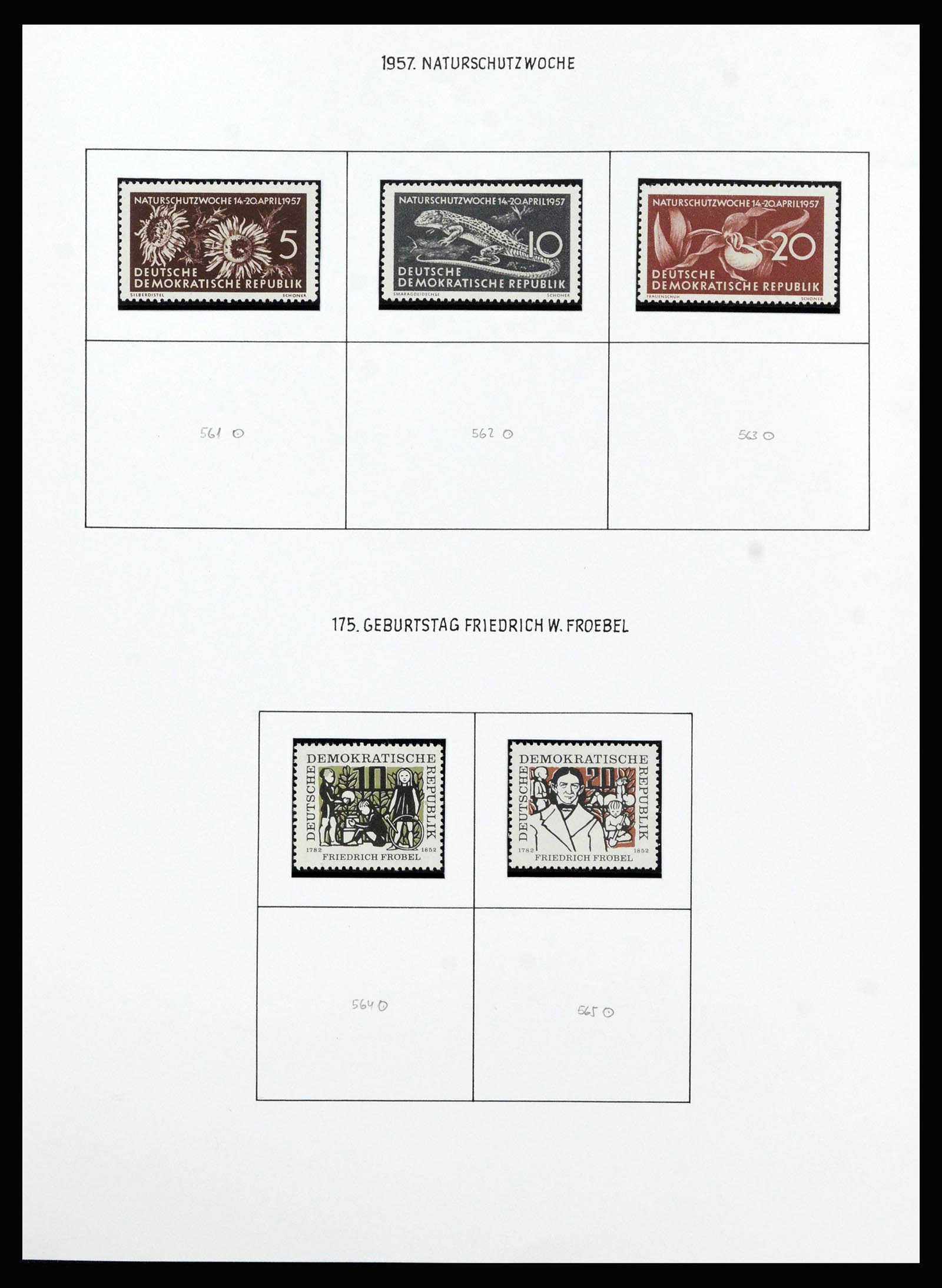 37101 042 - Stamp collection 37101 GDR 1954-1960.
