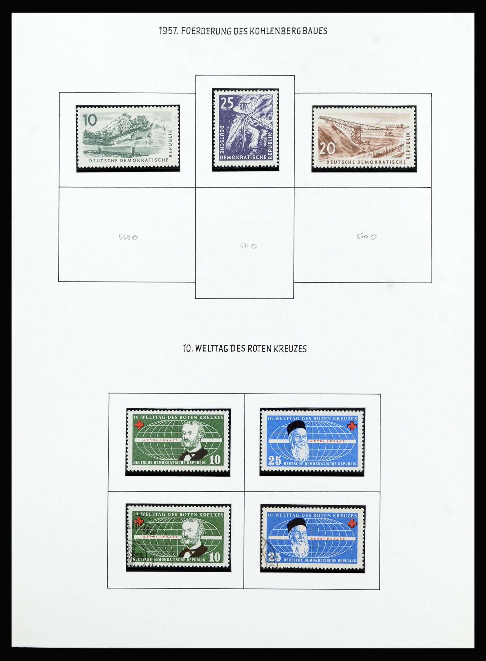 37101 044 - Postzegelverzameling 37101 DDR 1954-1960.