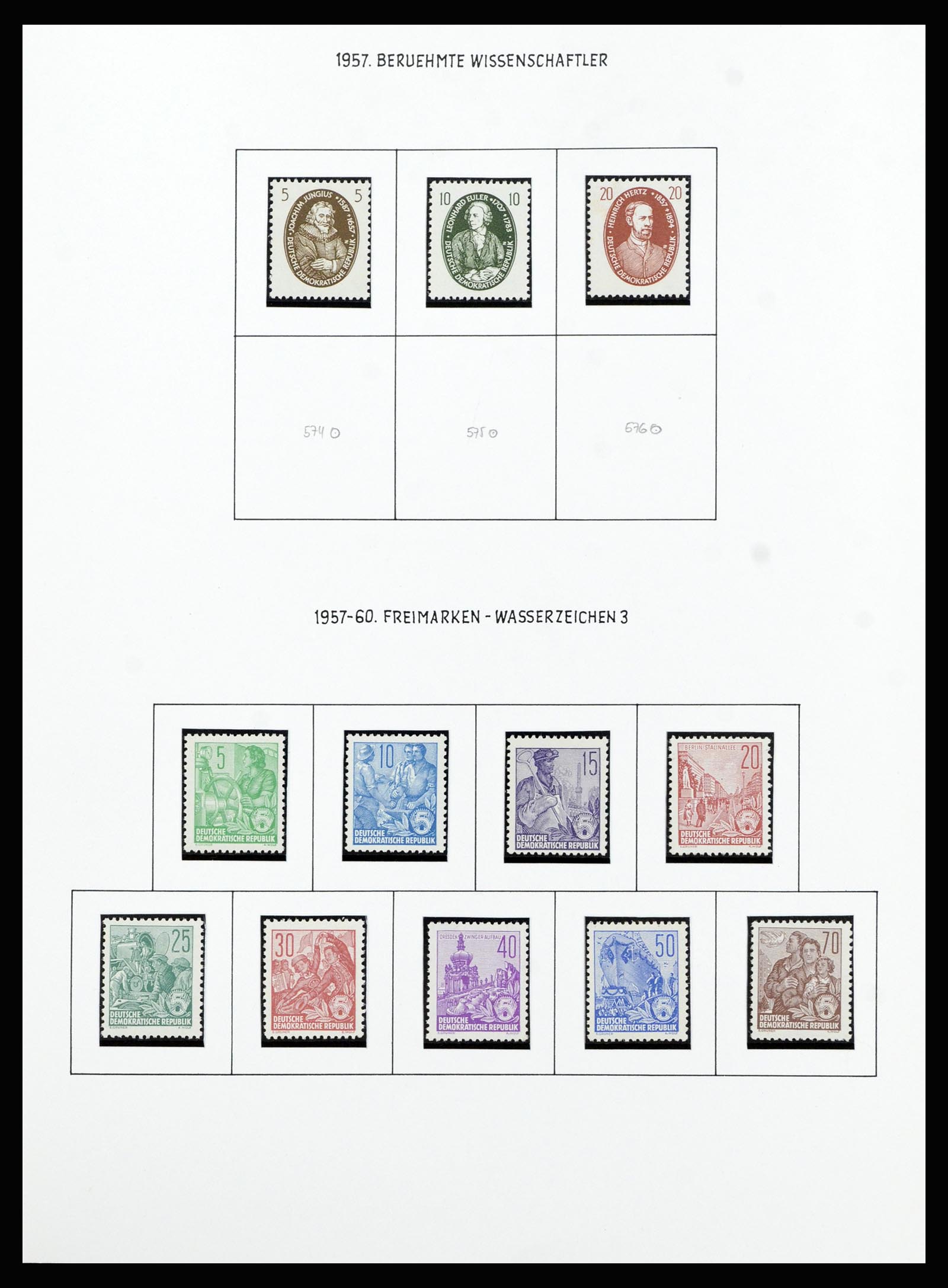 37101 045 - Stamp collection 37101 GDR 1954-1960.