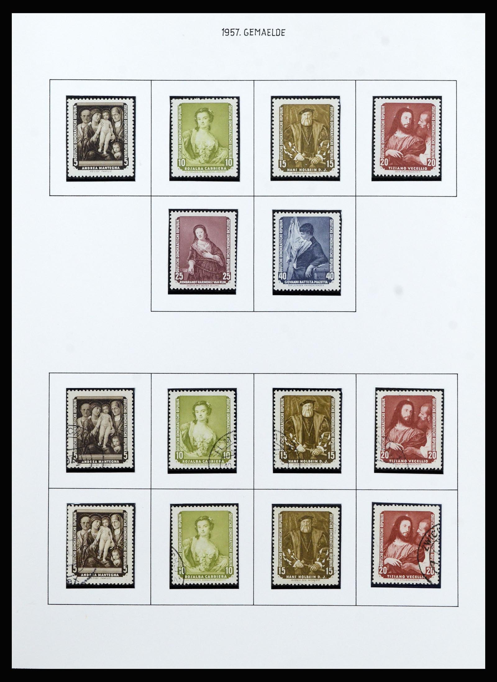 37101 047 - Postzegelverzameling 37101 DDR 1954-1960.