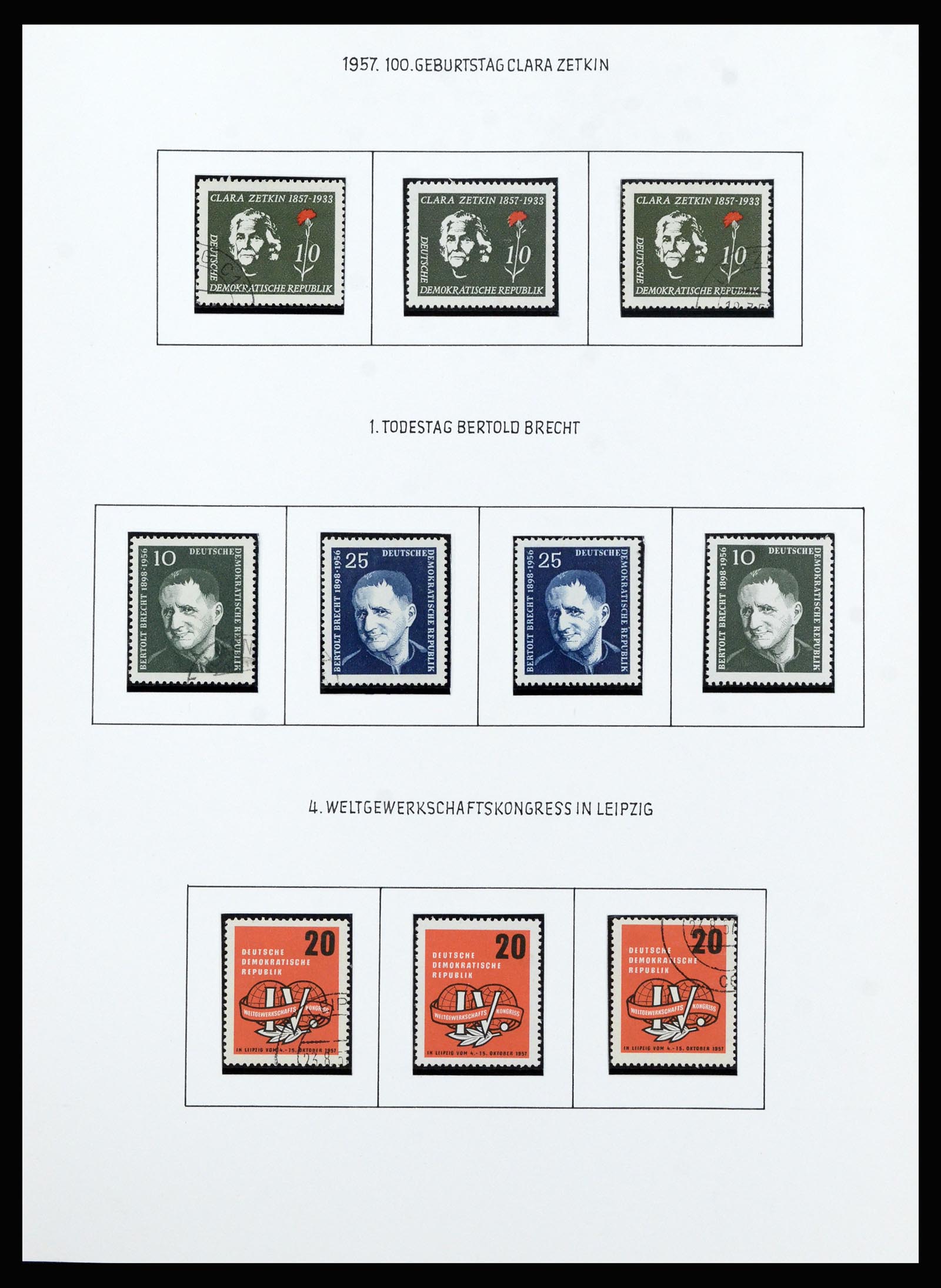 37101 050 - Stamp collection 37101 GDR 1954-1960.