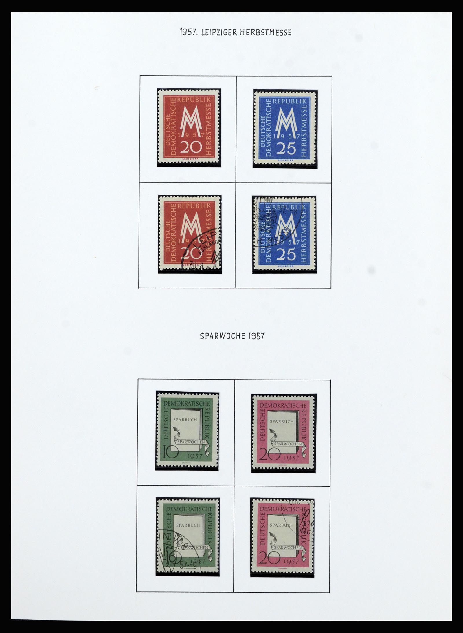 37101 051 - Postzegelverzameling 37101 DDR 1954-1960.