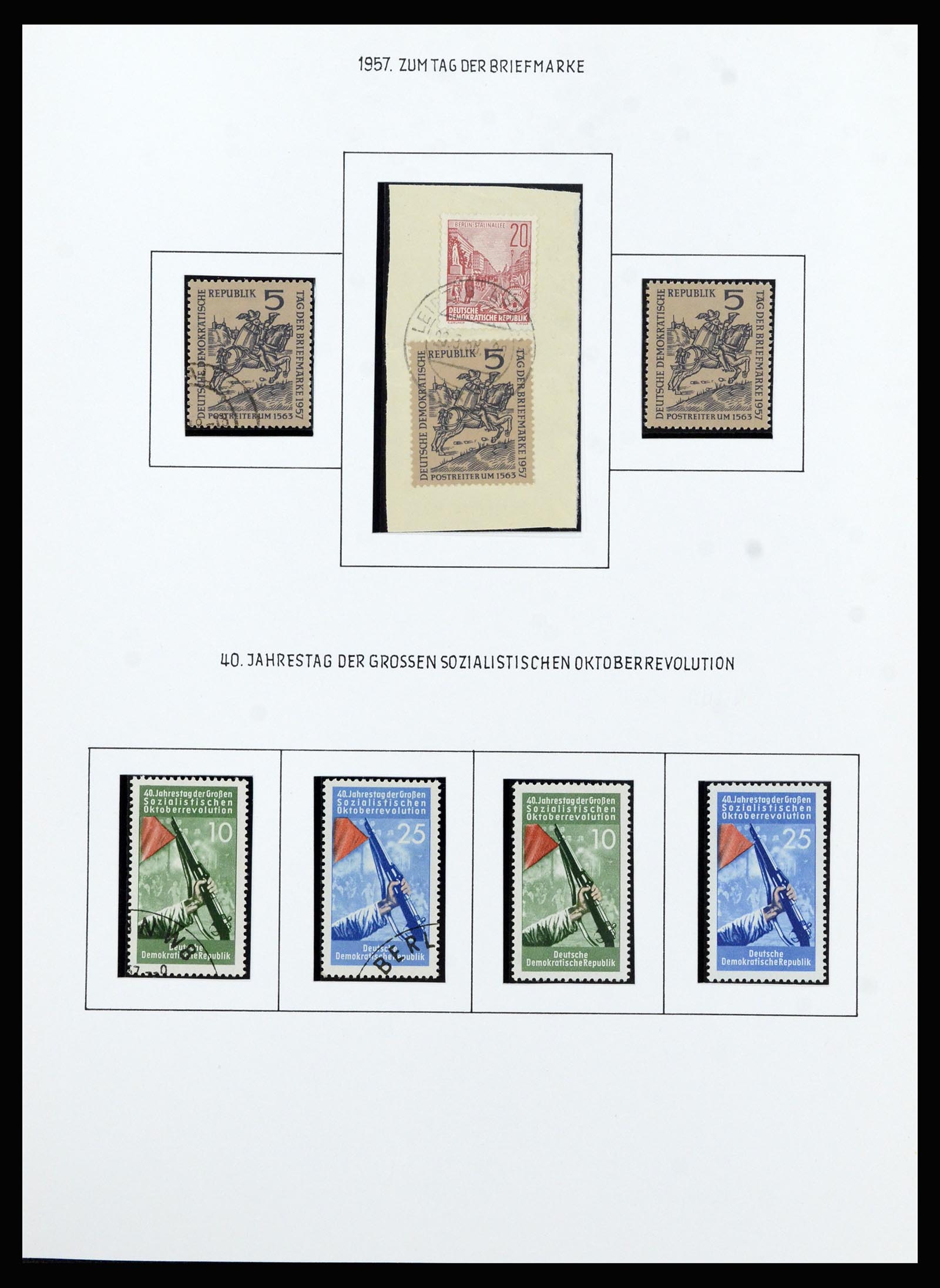 37101 052 - Postzegelverzameling 37101 DDR 1954-1960.