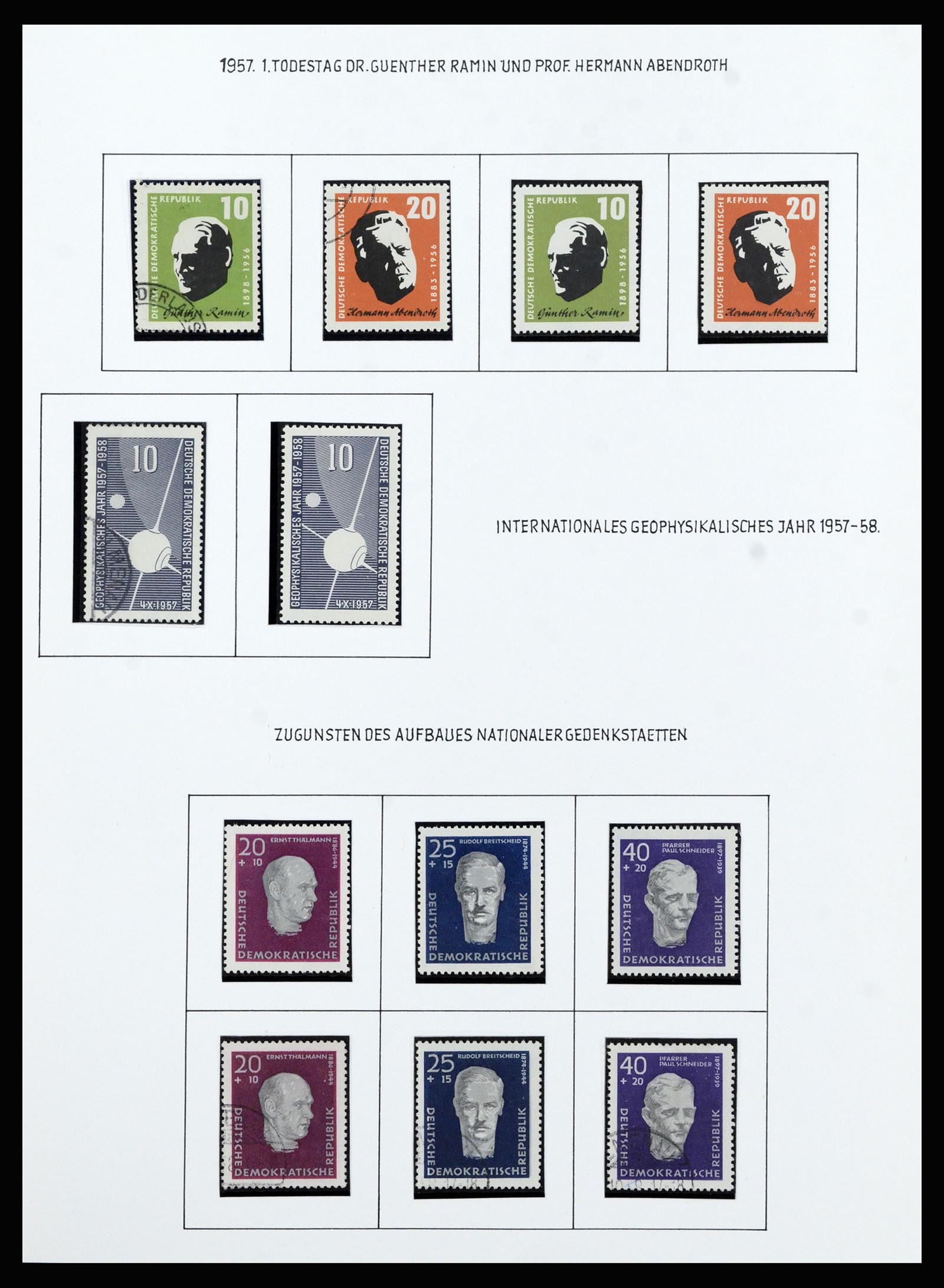 37101 053 - Stamp collection 37101 GDR 1954-1960.
