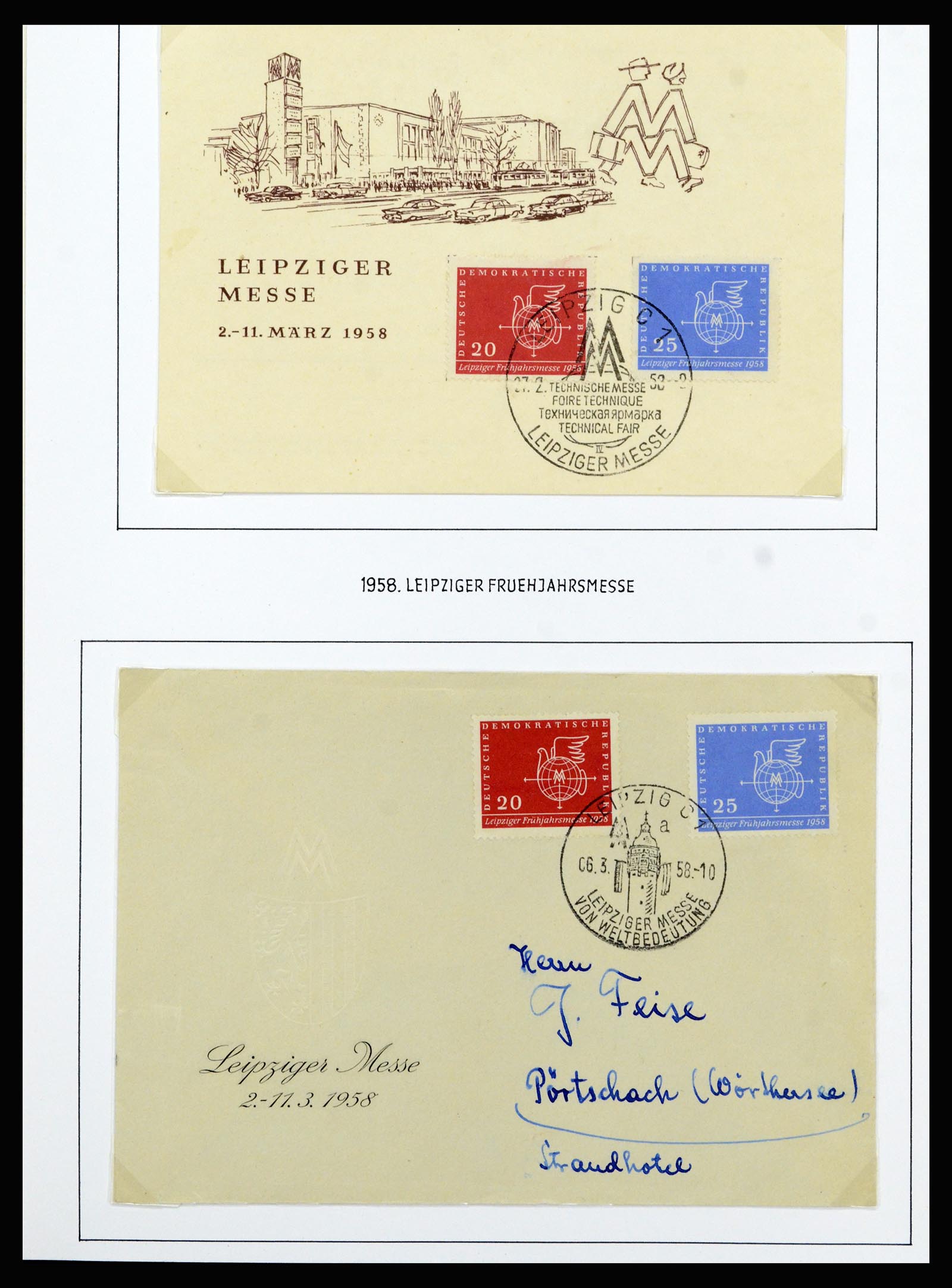 37101 056 - Stamp collection 37101 GDR 1954-1960.