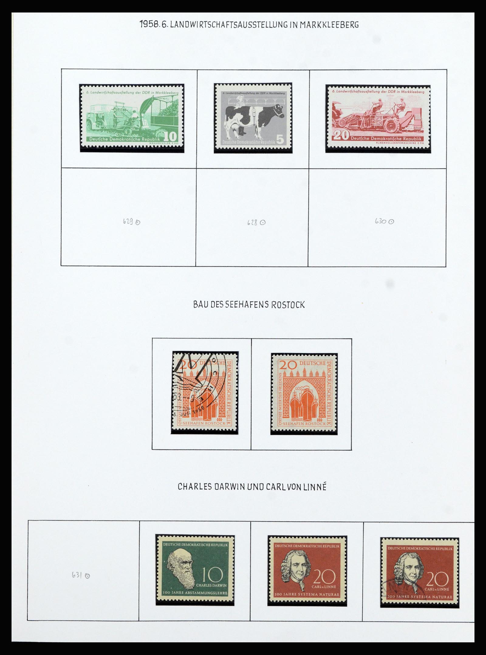 37101 059 - Stamp collection 37101 GDR 1954-1960.