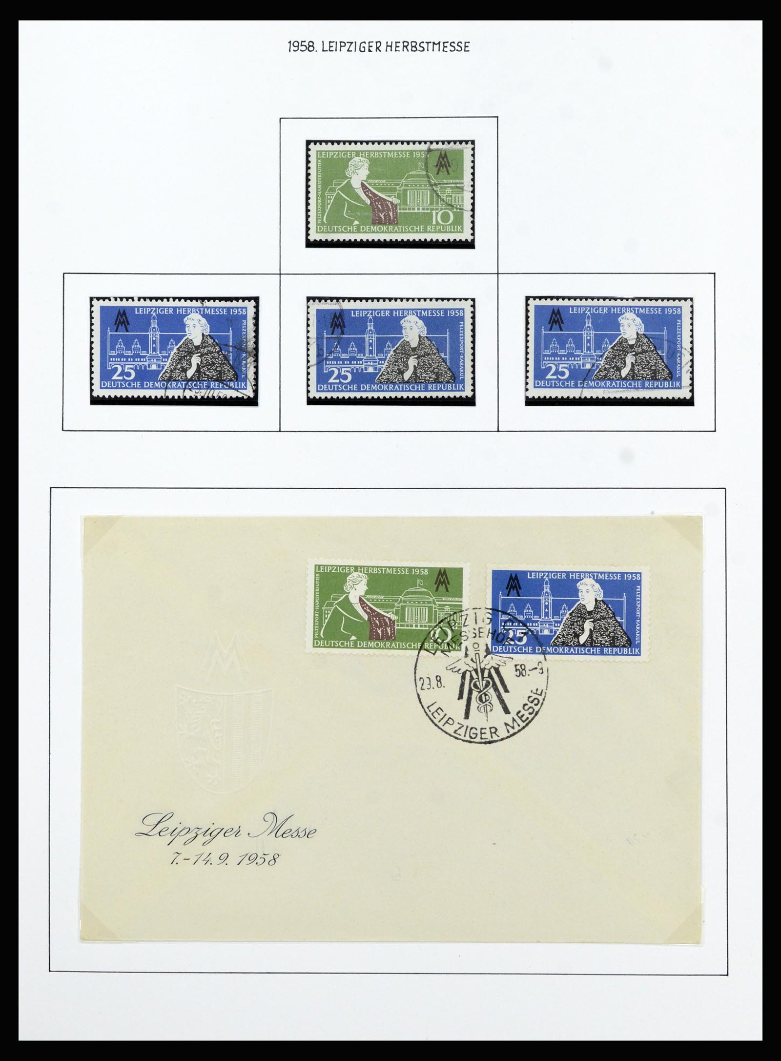 37101 062 - Stamp collection 37101 GDR 1954-1960.
