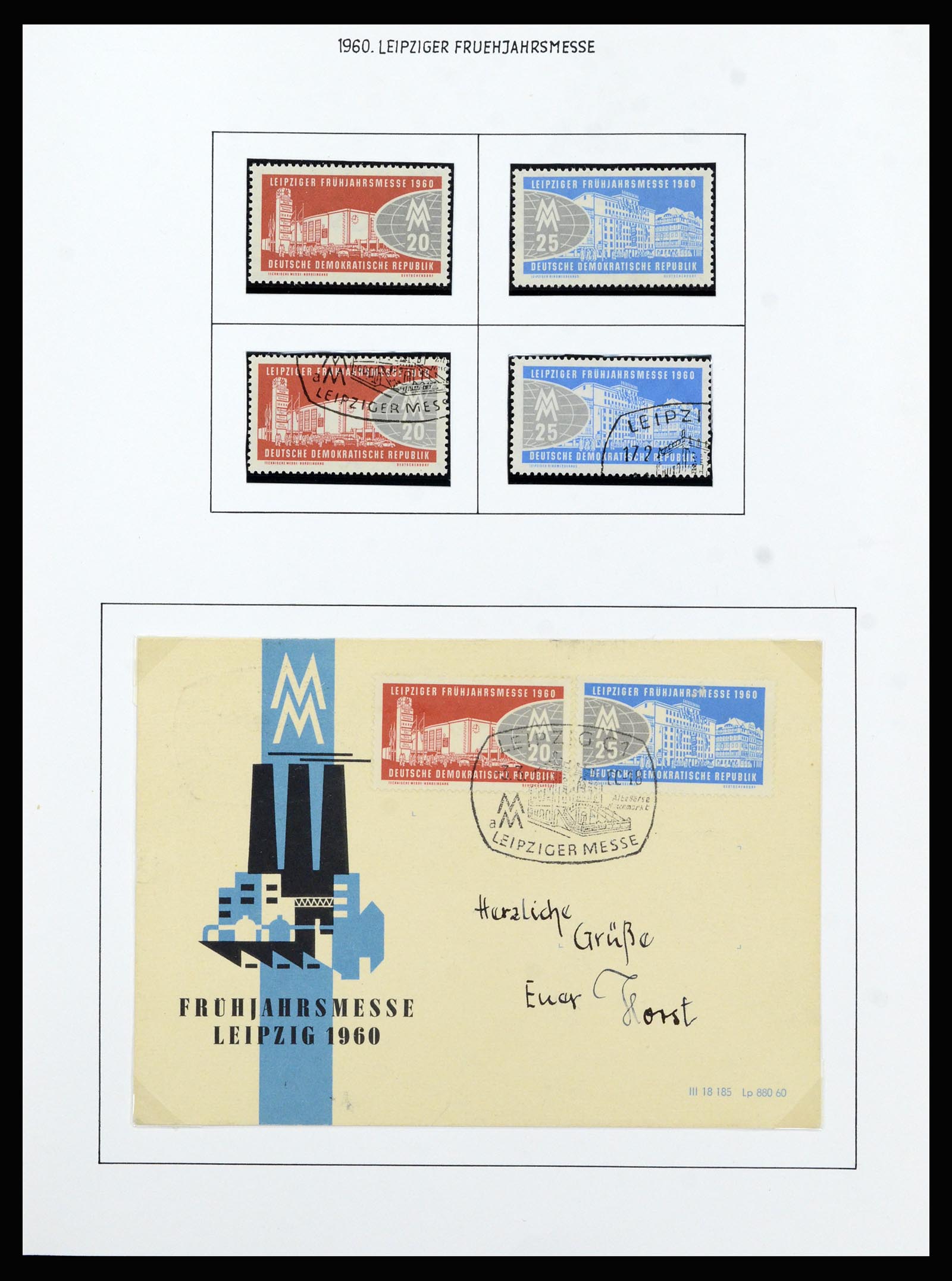 37101 069 - Stamp collection 37101 GDR 1954-1960.