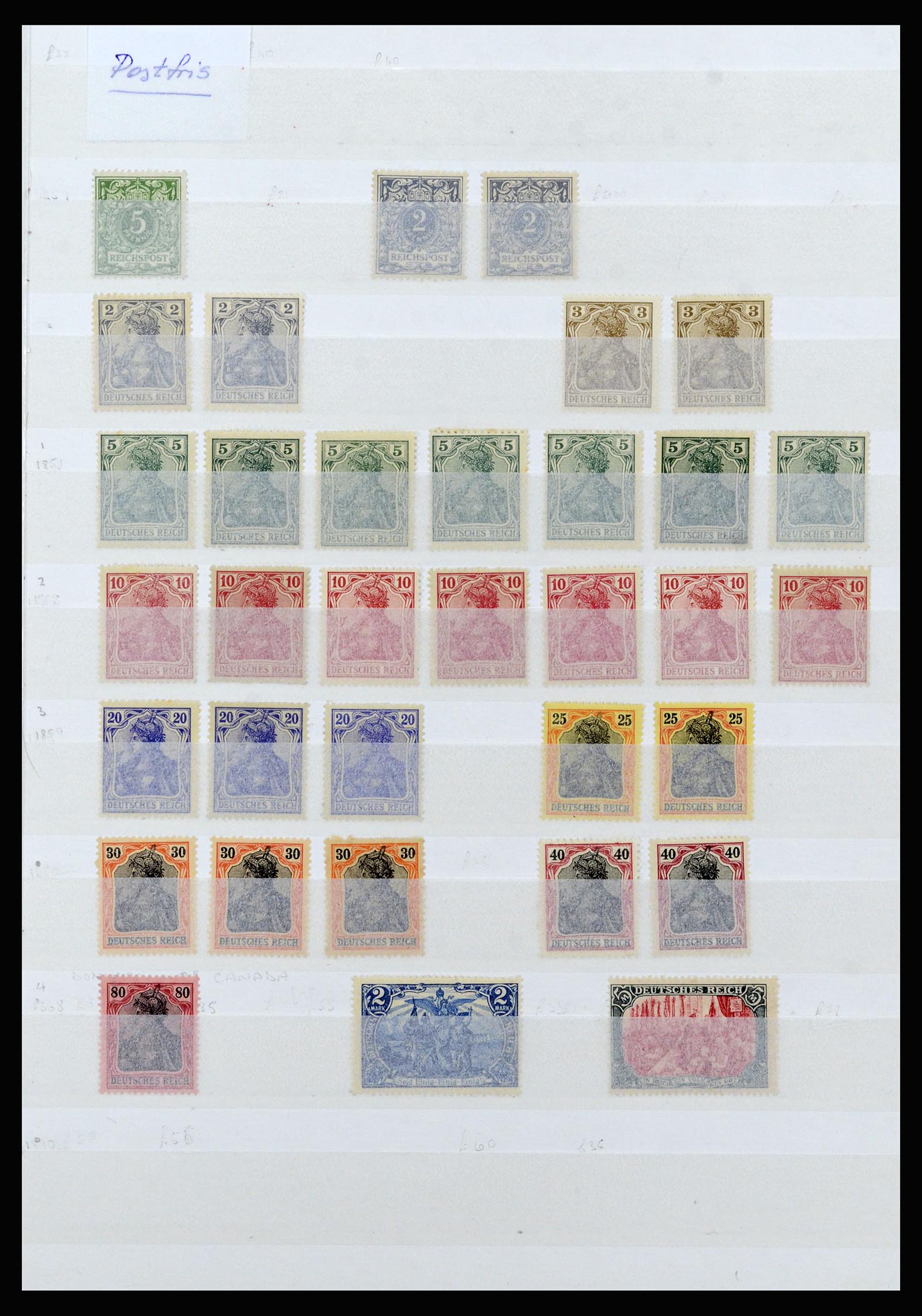 37103 001 - Postzegelverzameling 37103 Duitse Rijk 1880-1945.