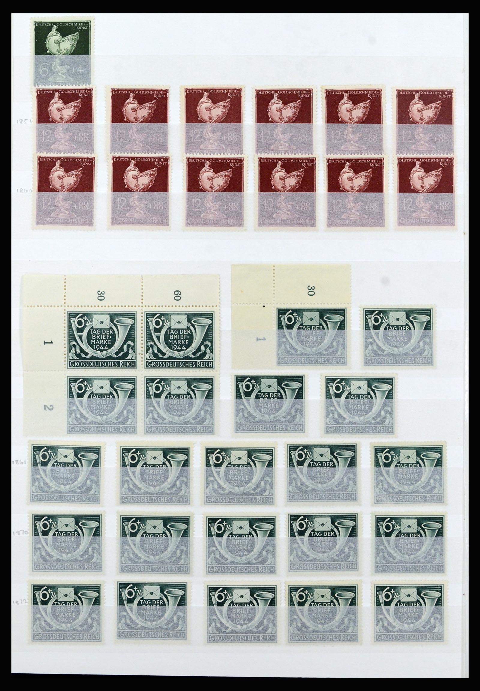 37103 042 - Postzegelverzameling 37103 Duitse Rijk 1880-1945.