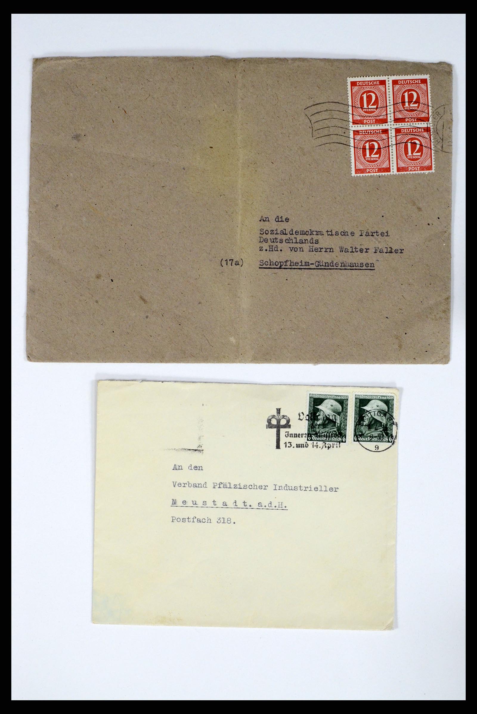 37104 002 - Postzegelverzameling 37104 Duitsland brieven 1900-1960.