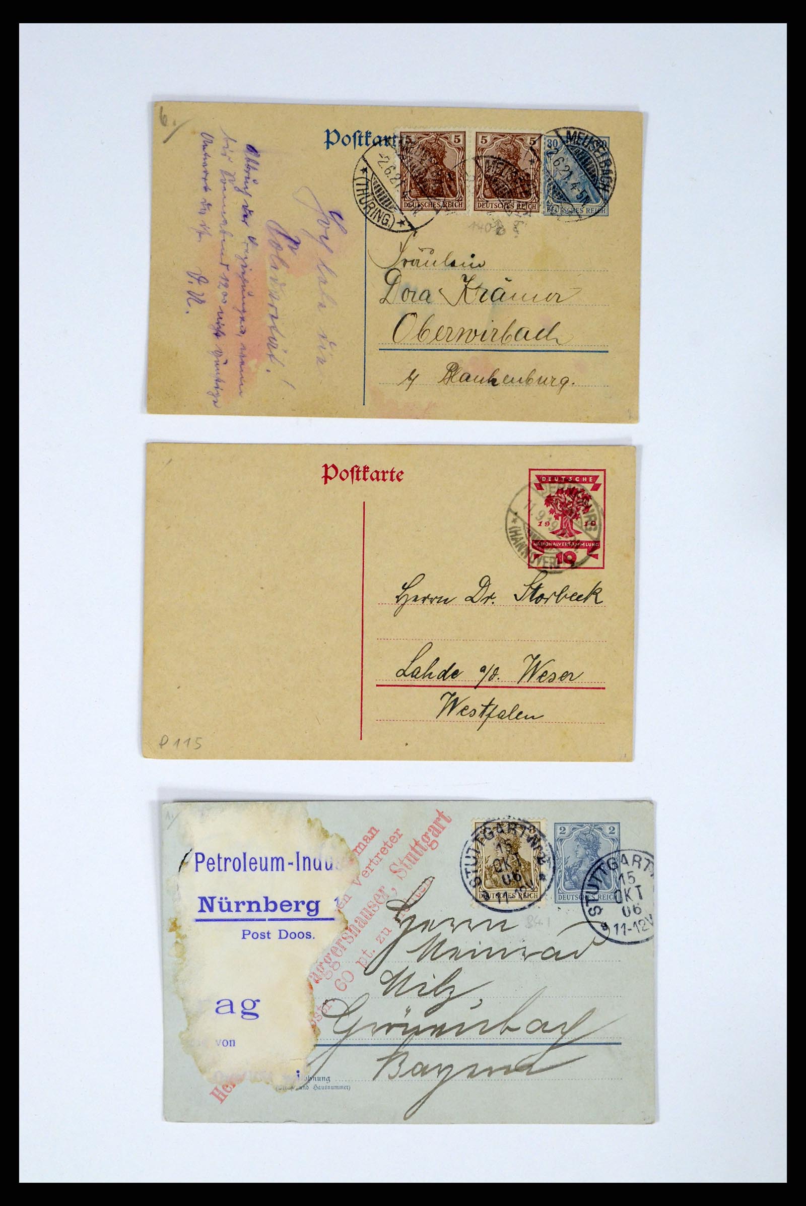 37104 004 - Postzegelverzameling 37104 Duitsland brieven 1900-1960.