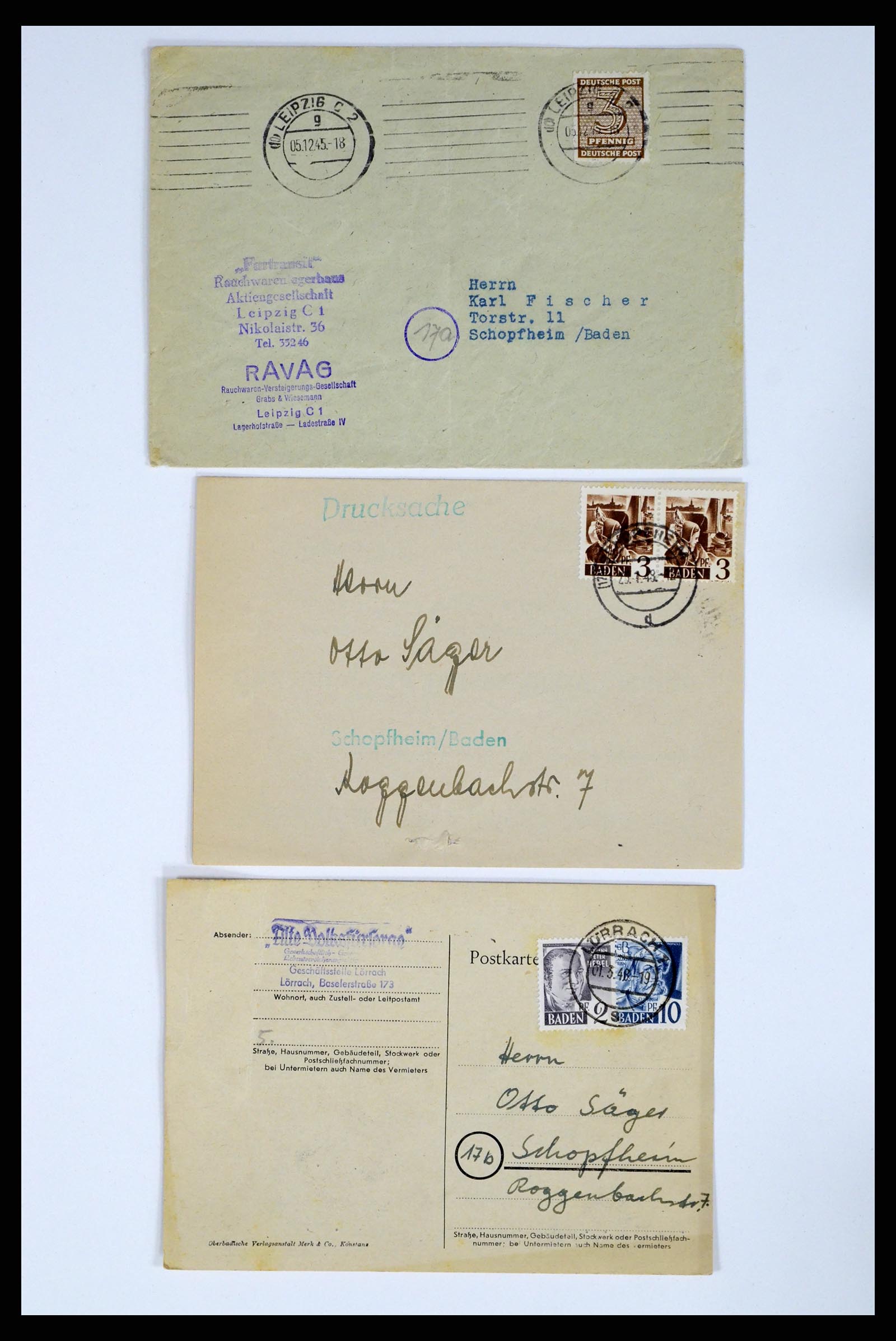 37104 009 - Postzegelverzameling 37104 Duitsland brieven 1900-1960.
