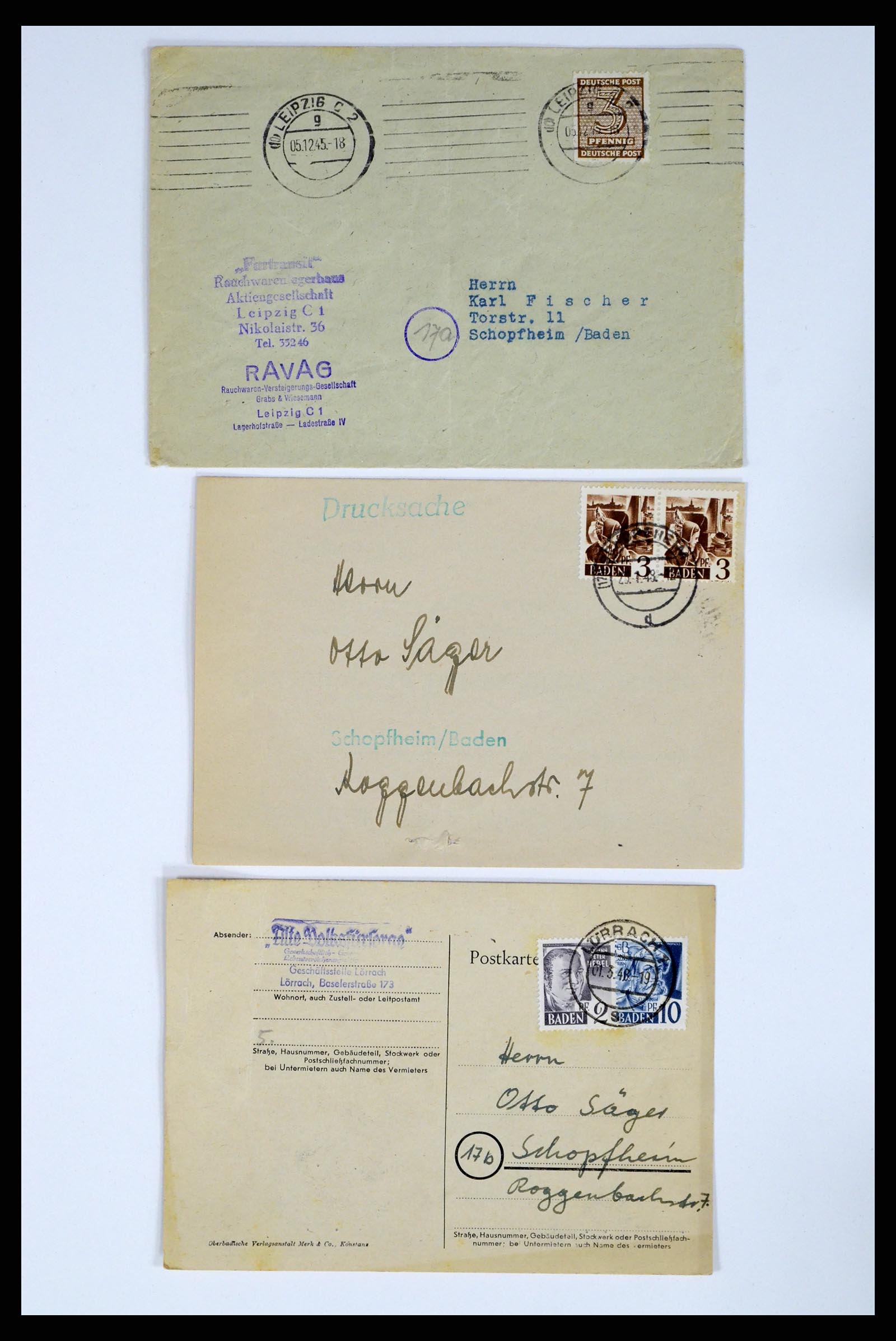 37104 009 - Stamp collection 37104 Germany covers 1900-1960.