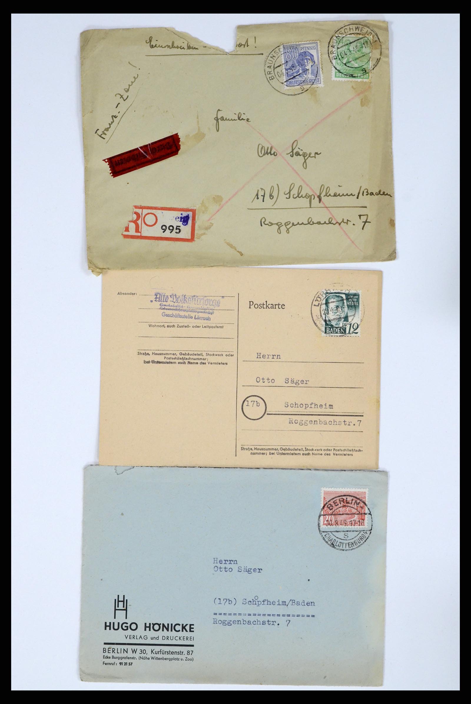 37104 010 - Stamp collection 37104 Germany covers 1900-1960.