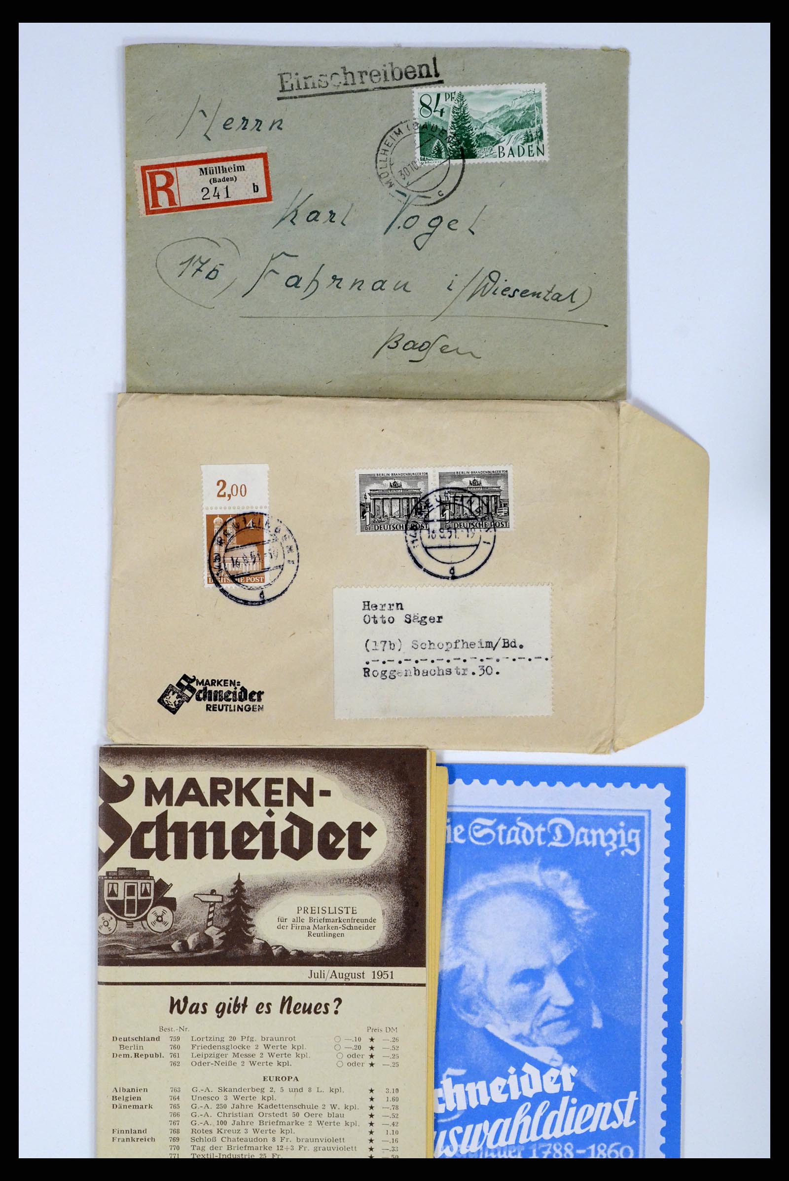 37104 012 - Postzegelverzameling 37104 Duitsland brieven 1900-1960.