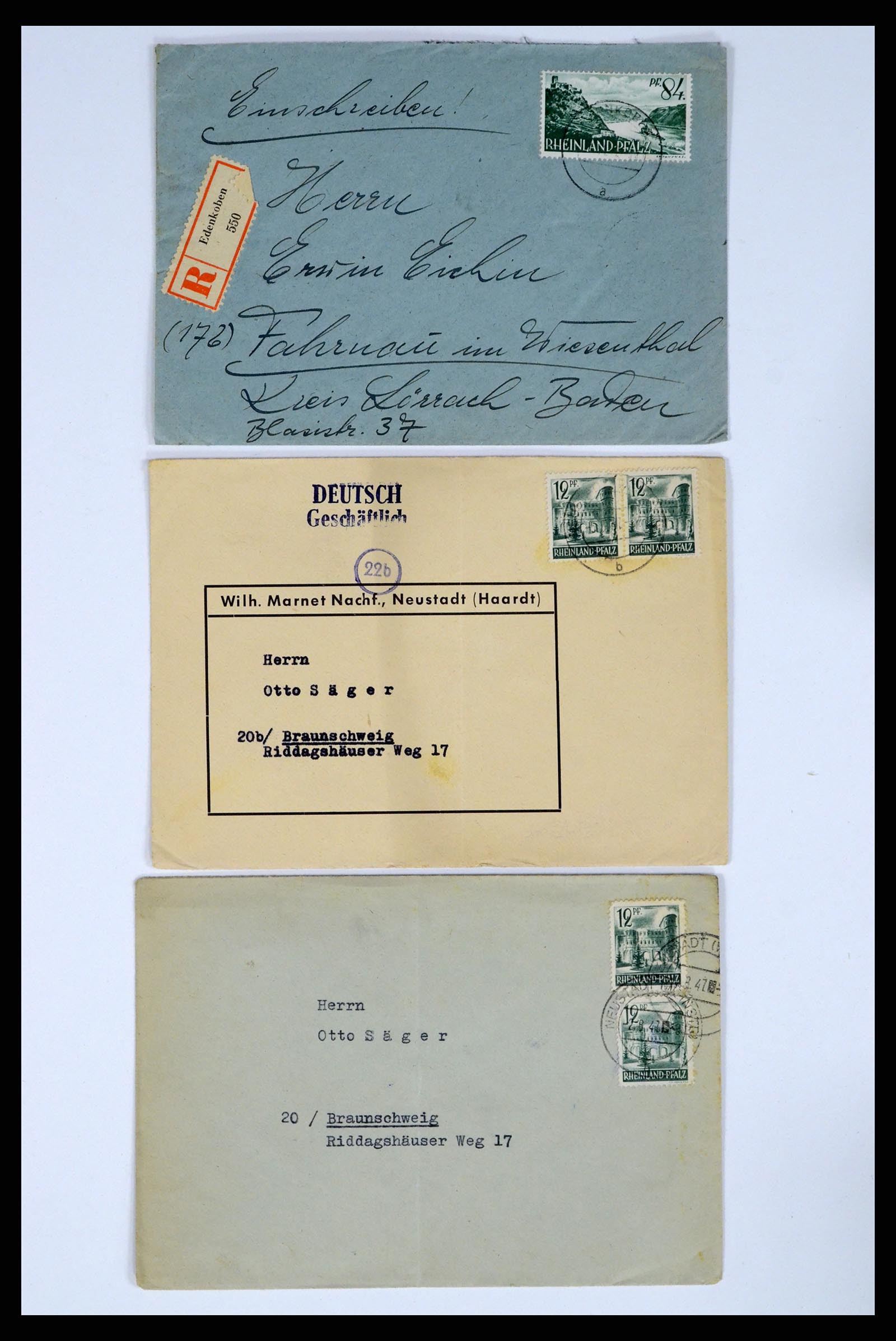 37104 013 - Postzegelverzameling 37104 Duitsland brieven 1900-1960.