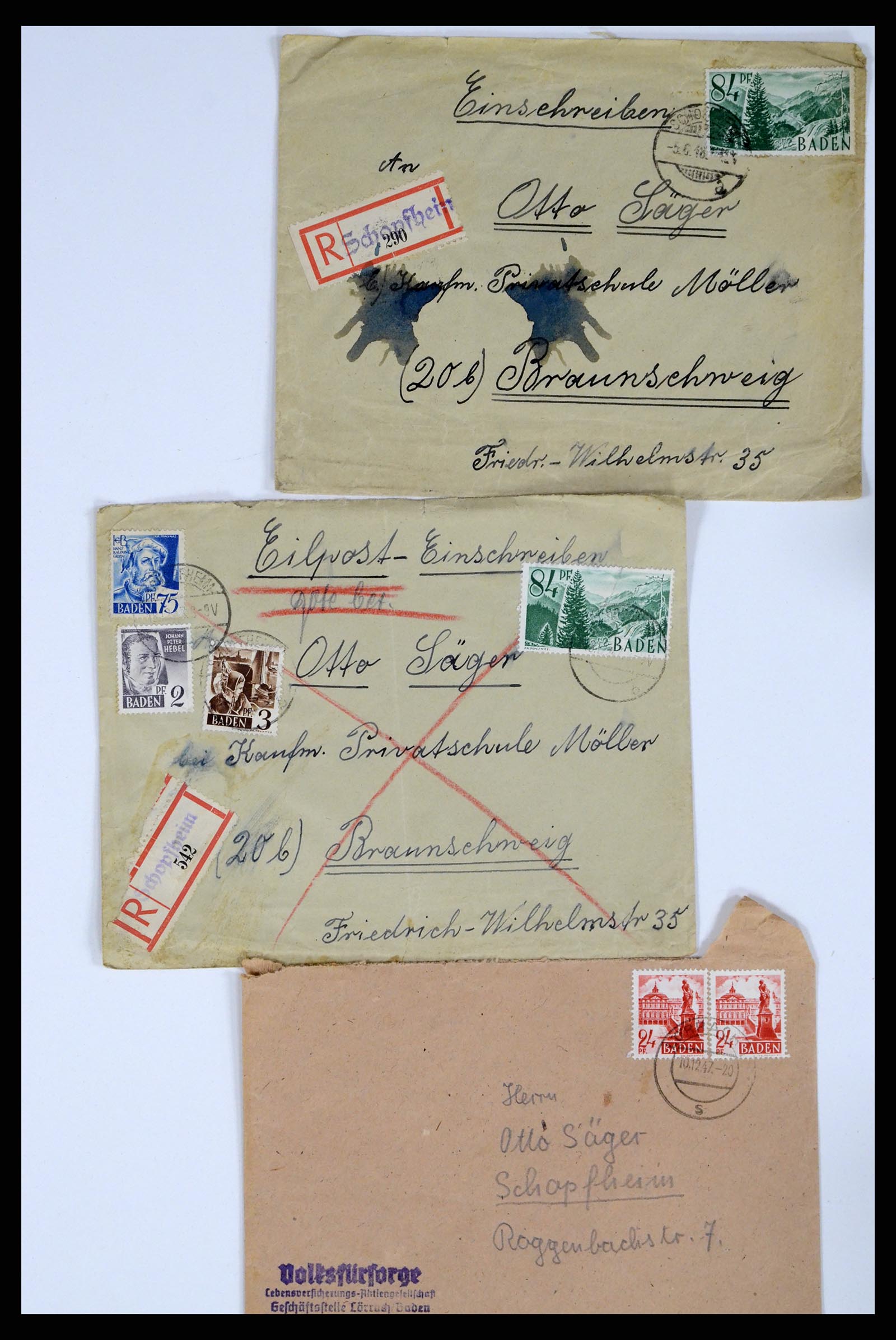 37104 016 - Postzegelverzameling 37104 Duitsland brieven 1900-1960.