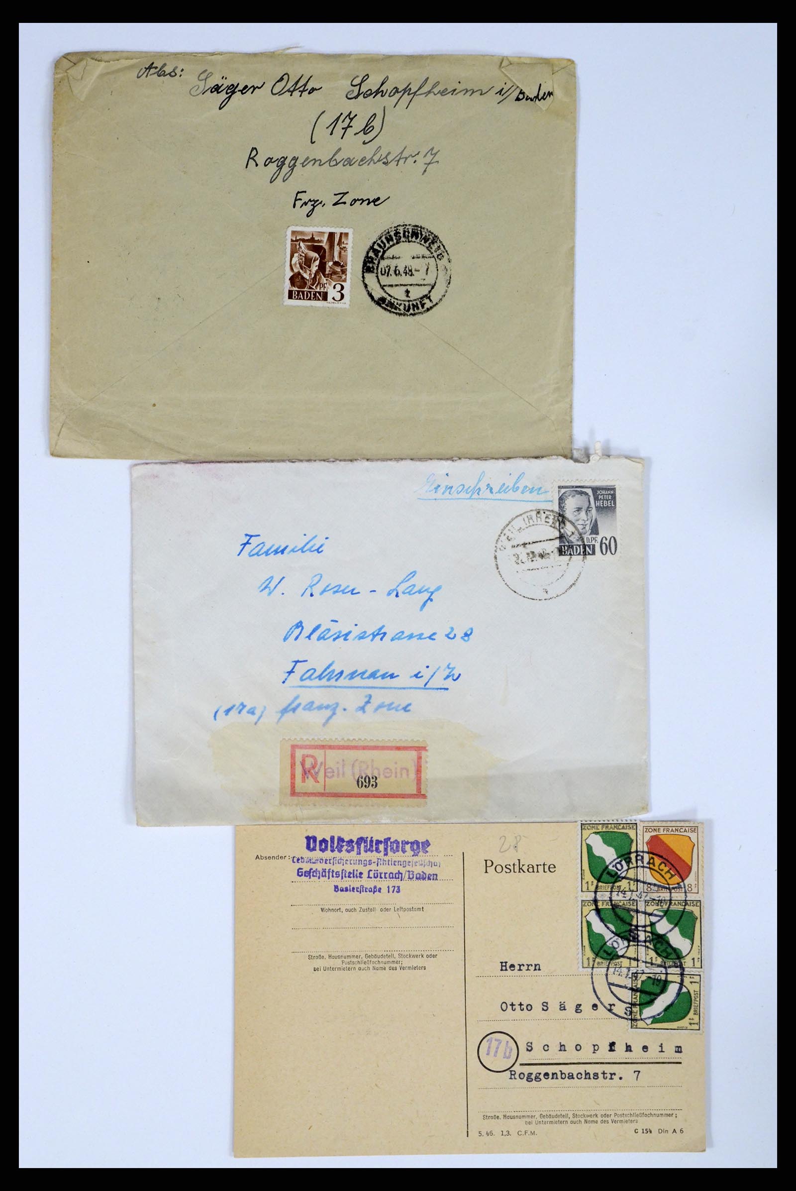 37104 017 - Postzegelverzameling 37104 Duitsland brieven 1900-1960.