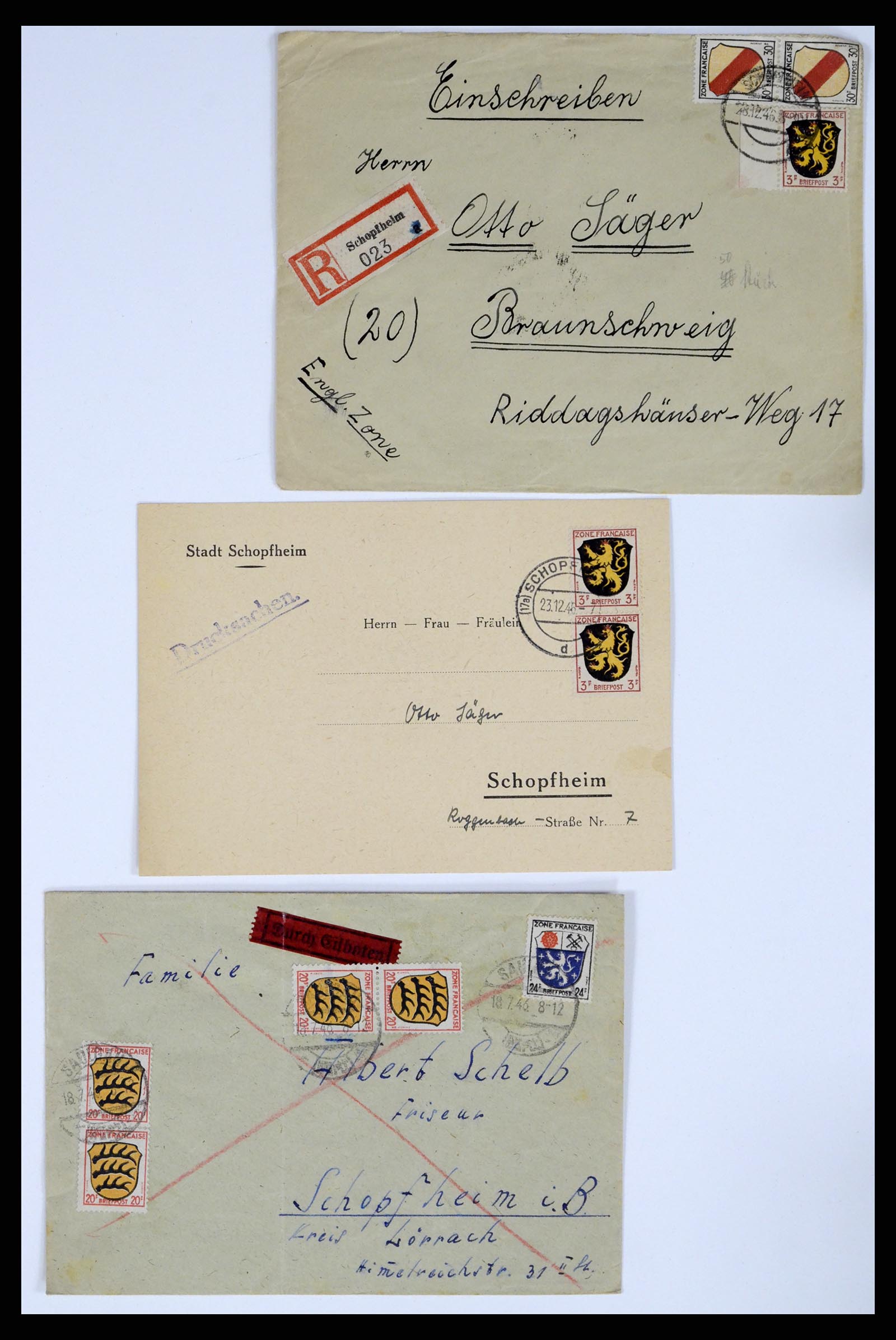 37104 021 - Postzegelverzameling 37104 Duitsland brieven 1900-1960.