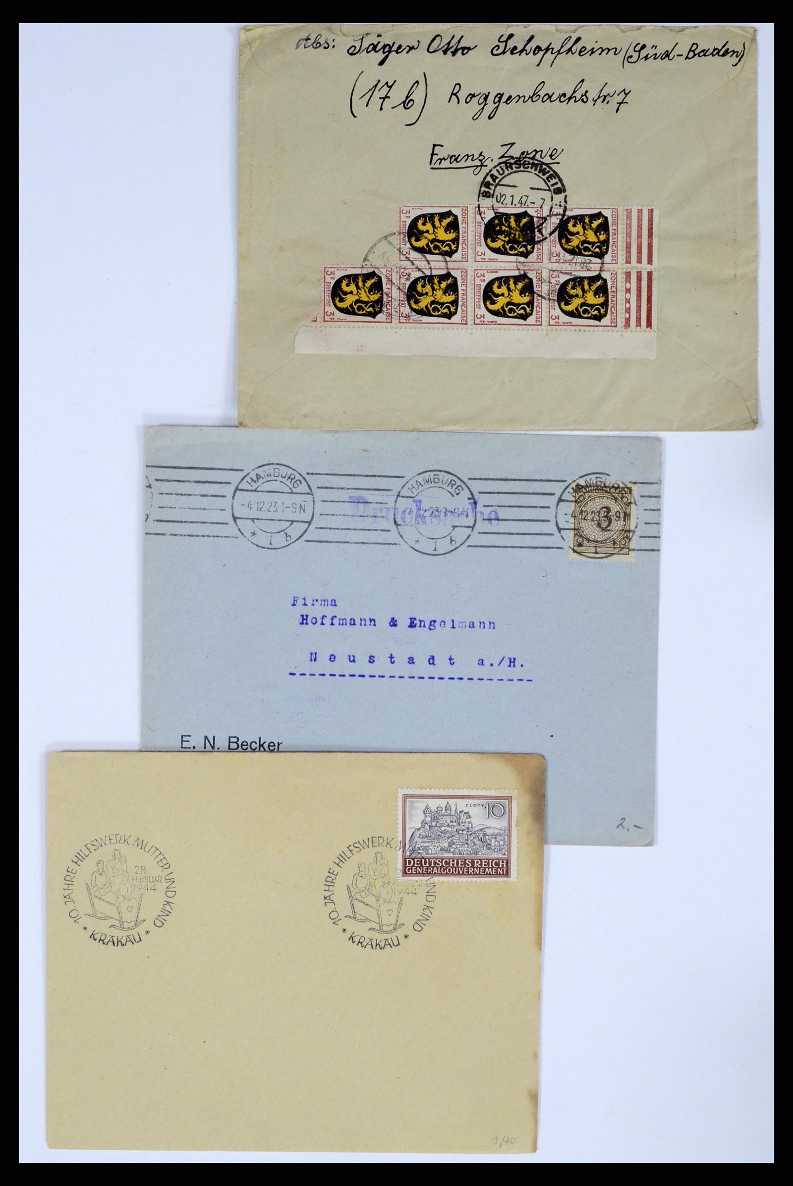 37104 022 - Postzegelverzameling 37104 Duitsland brieven 1900-1960.