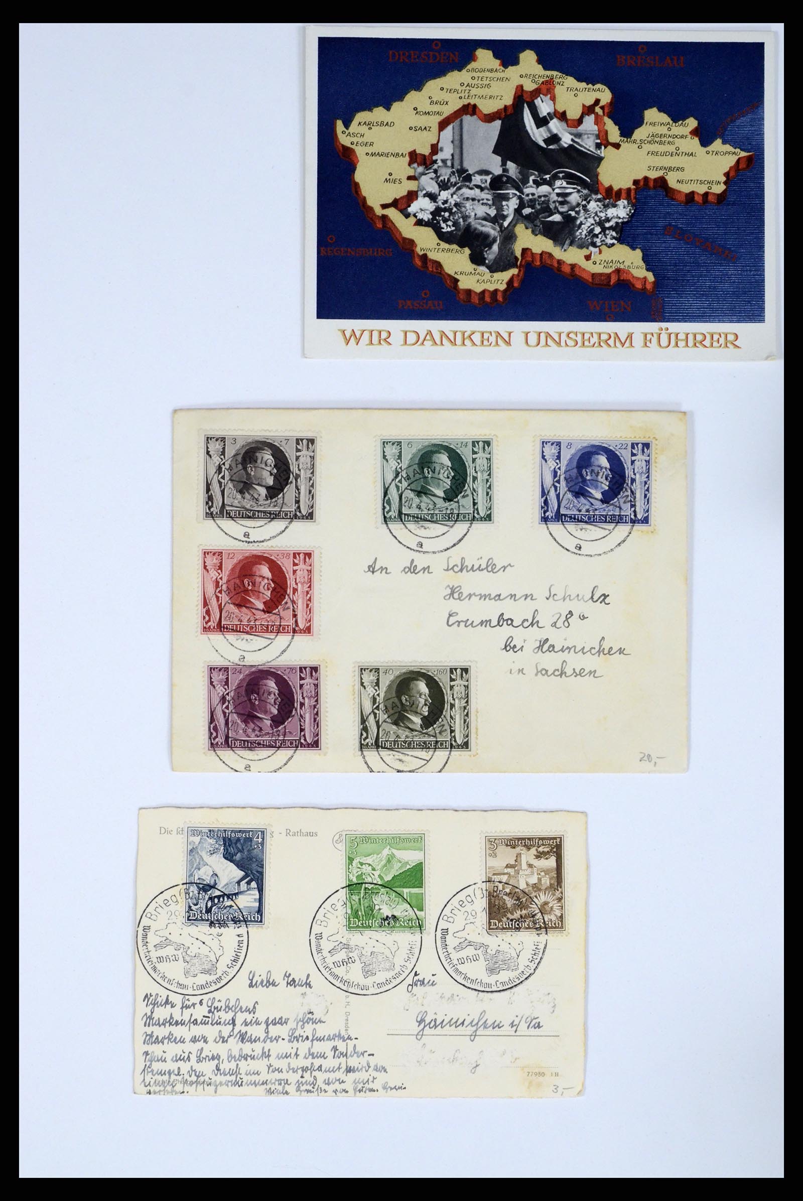 37104 024 - Postzegelverzameling 37104 Duitsland brieven 1900-1960.