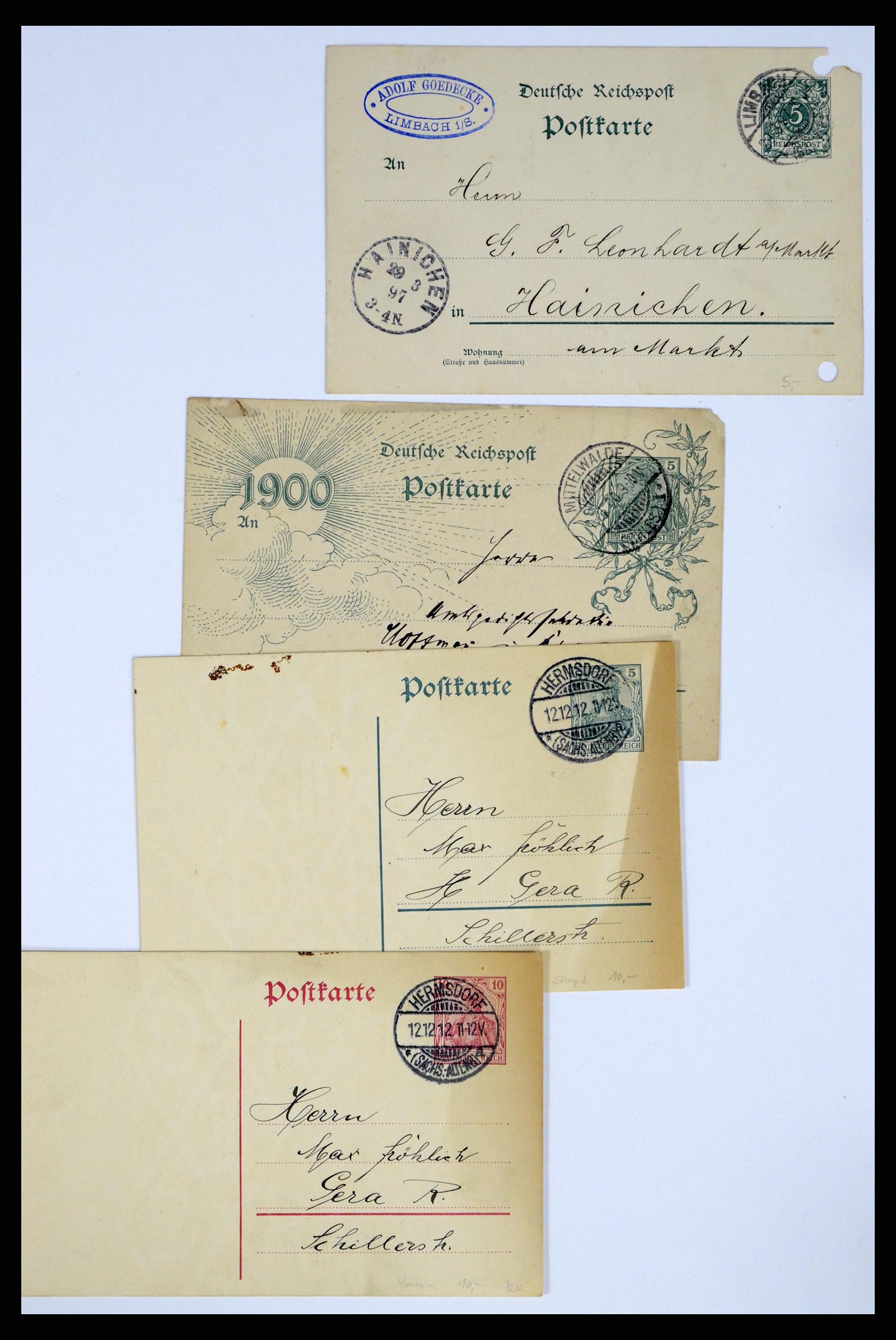 37104 028 - Postzegelverzameling 37104 Duitsland brieven 1900-1960.