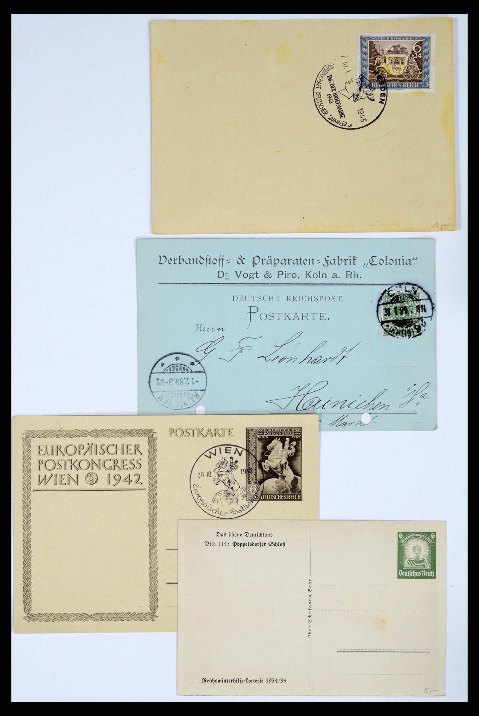 37104 031 - Postzegelverzameling 37104 Duitsland brieven 1900-1960.