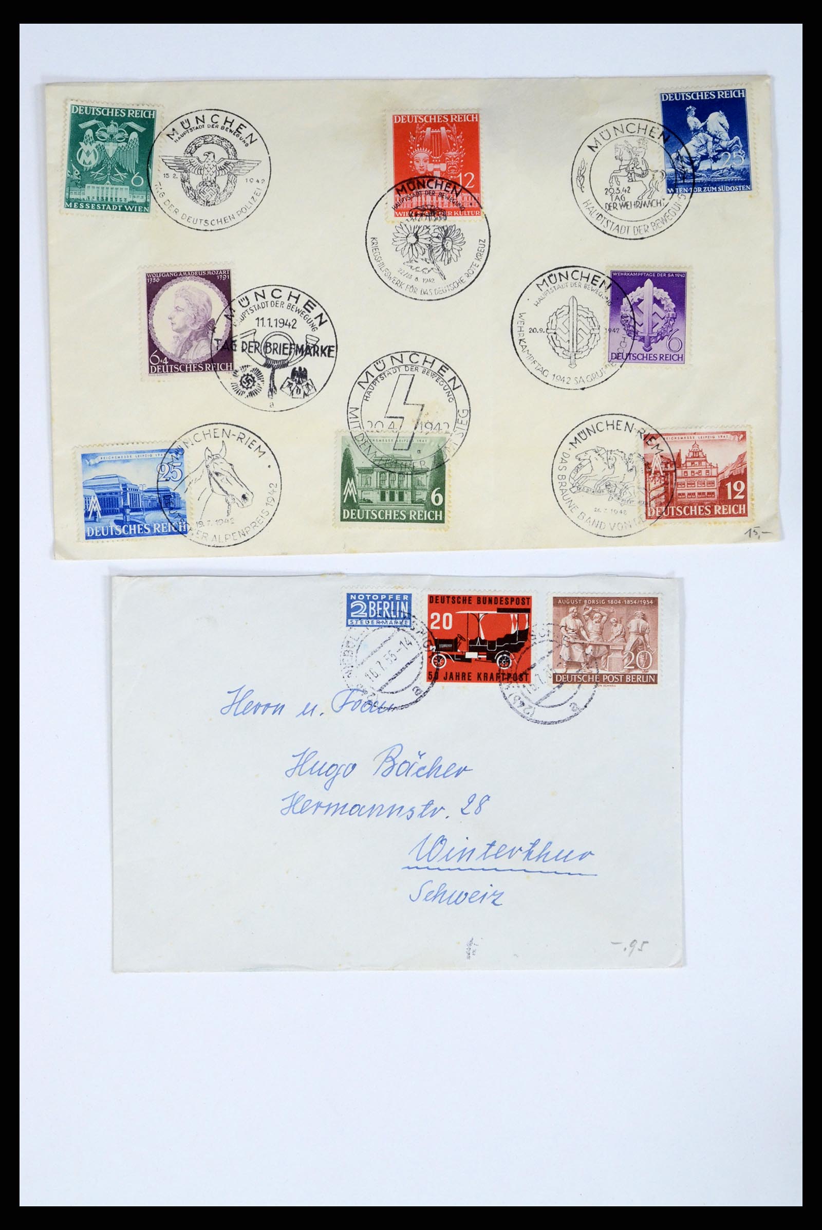 37104 032 - Postzegelverzameling 37104 Duitsland brieven 1900-1960.