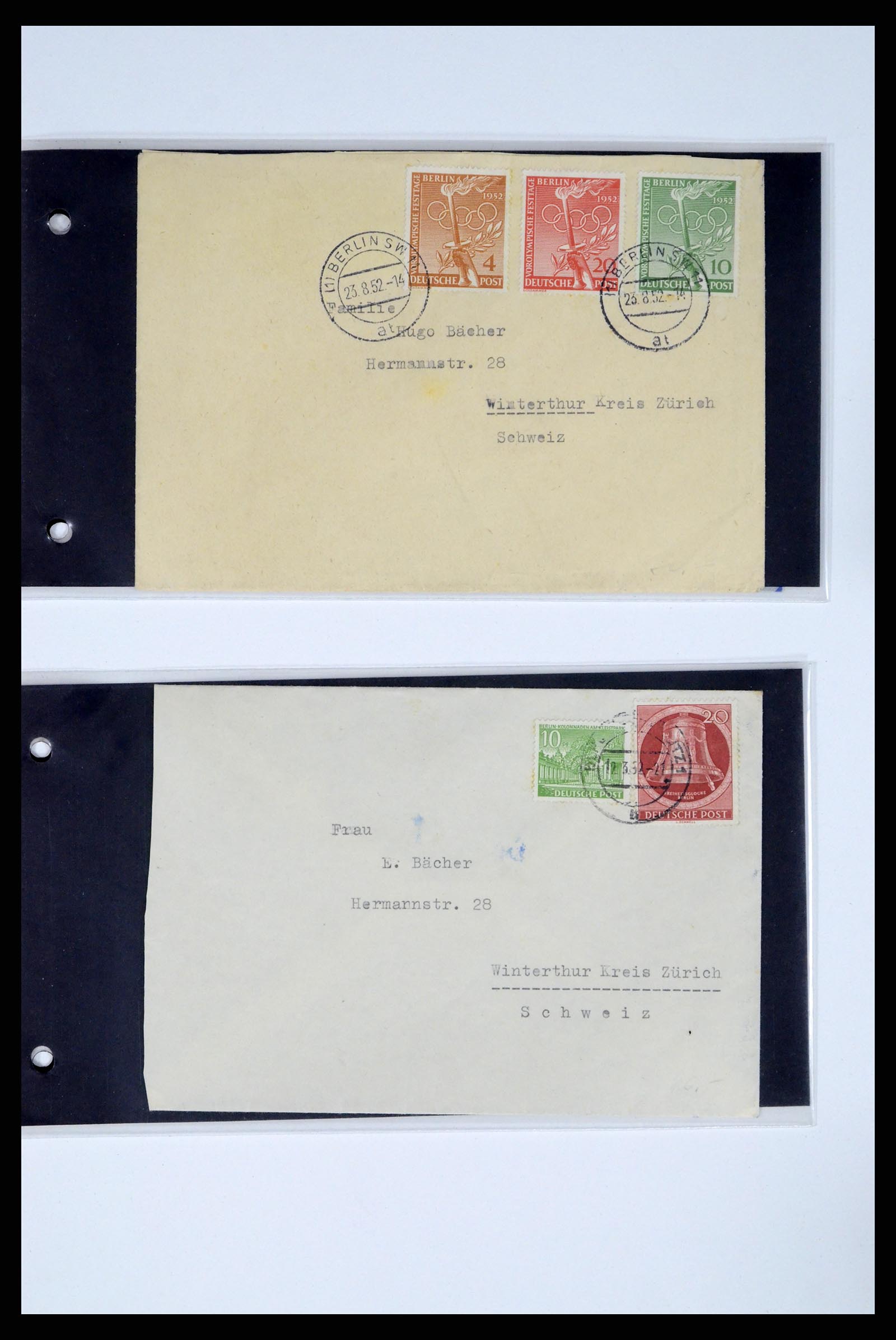 37104 033 - Postzegelverzameling 37104 Duitsland brieven 1900-1960.