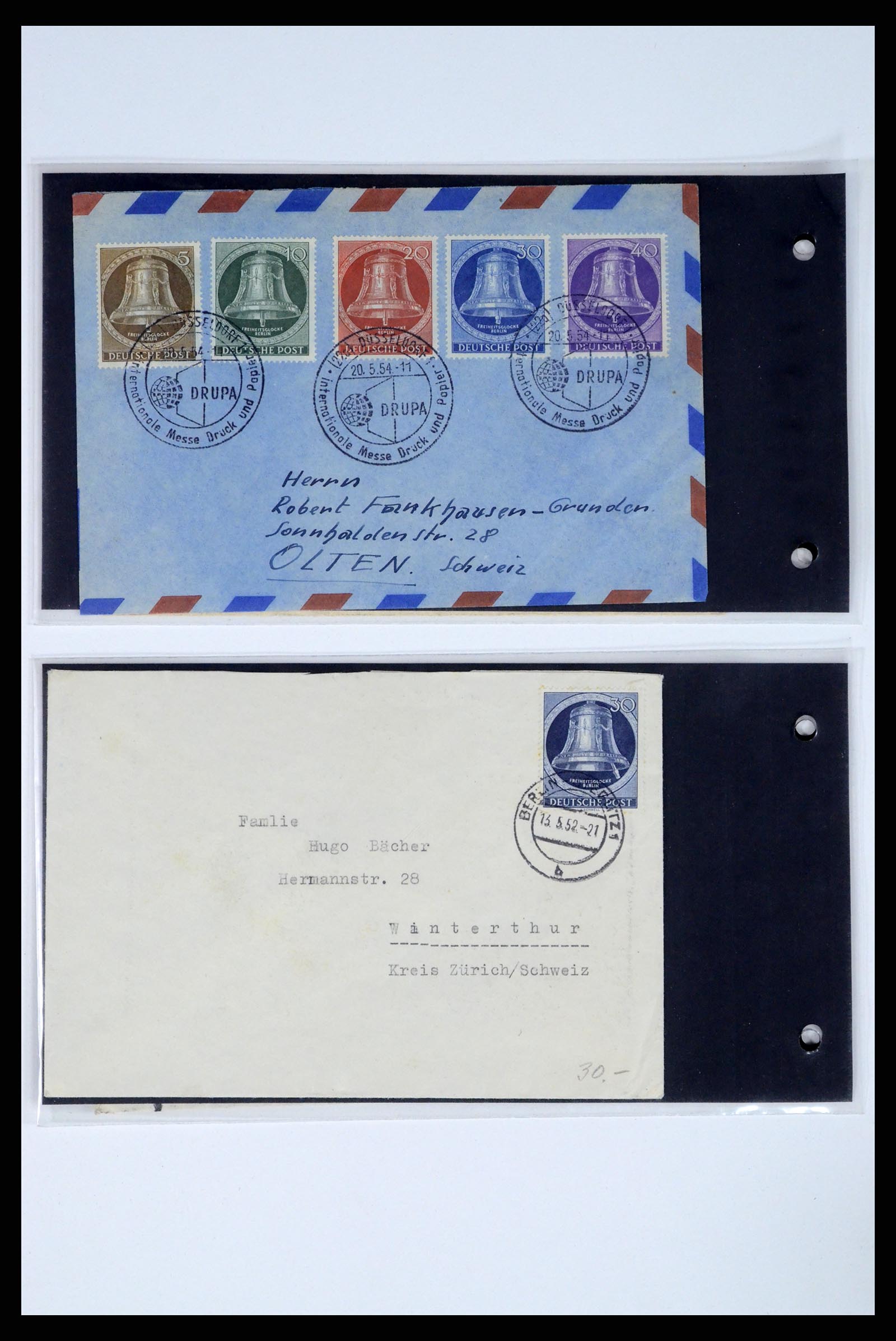 37104 034 - Postzegelverzameling 37104 Duitsland brieven 1900-1960.